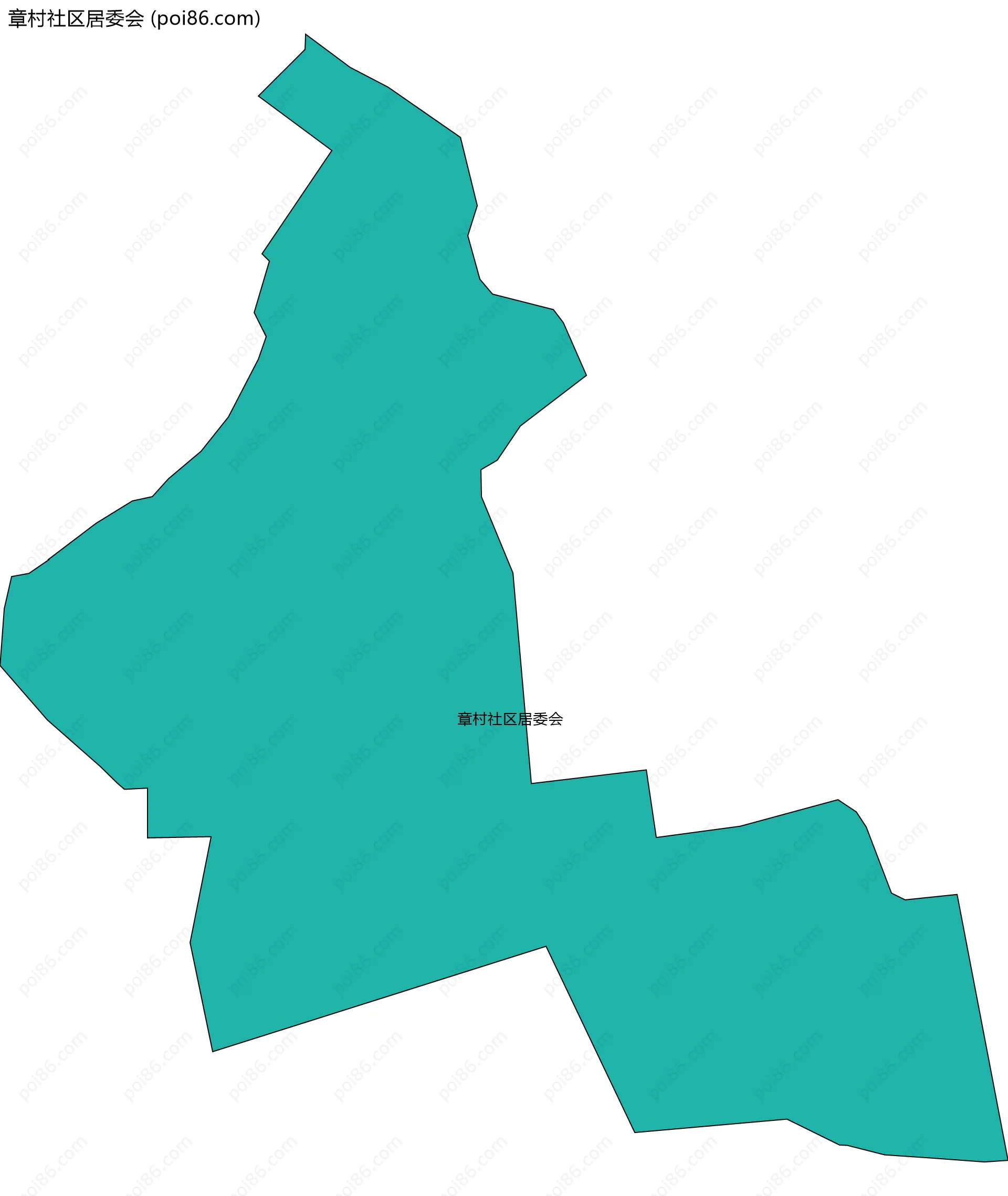 章村社区居委会边界地图