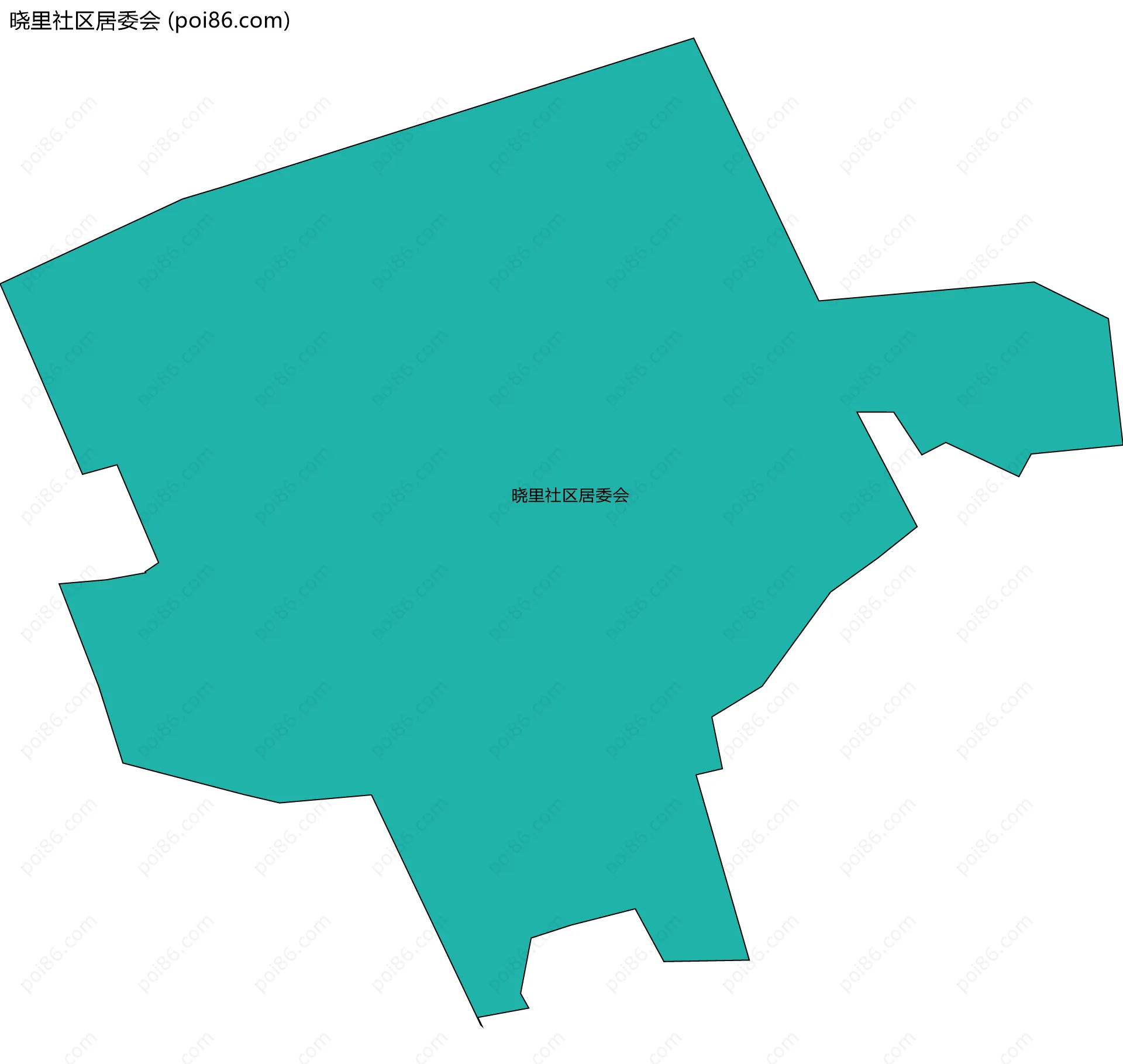 晓里社区居委会边界地图