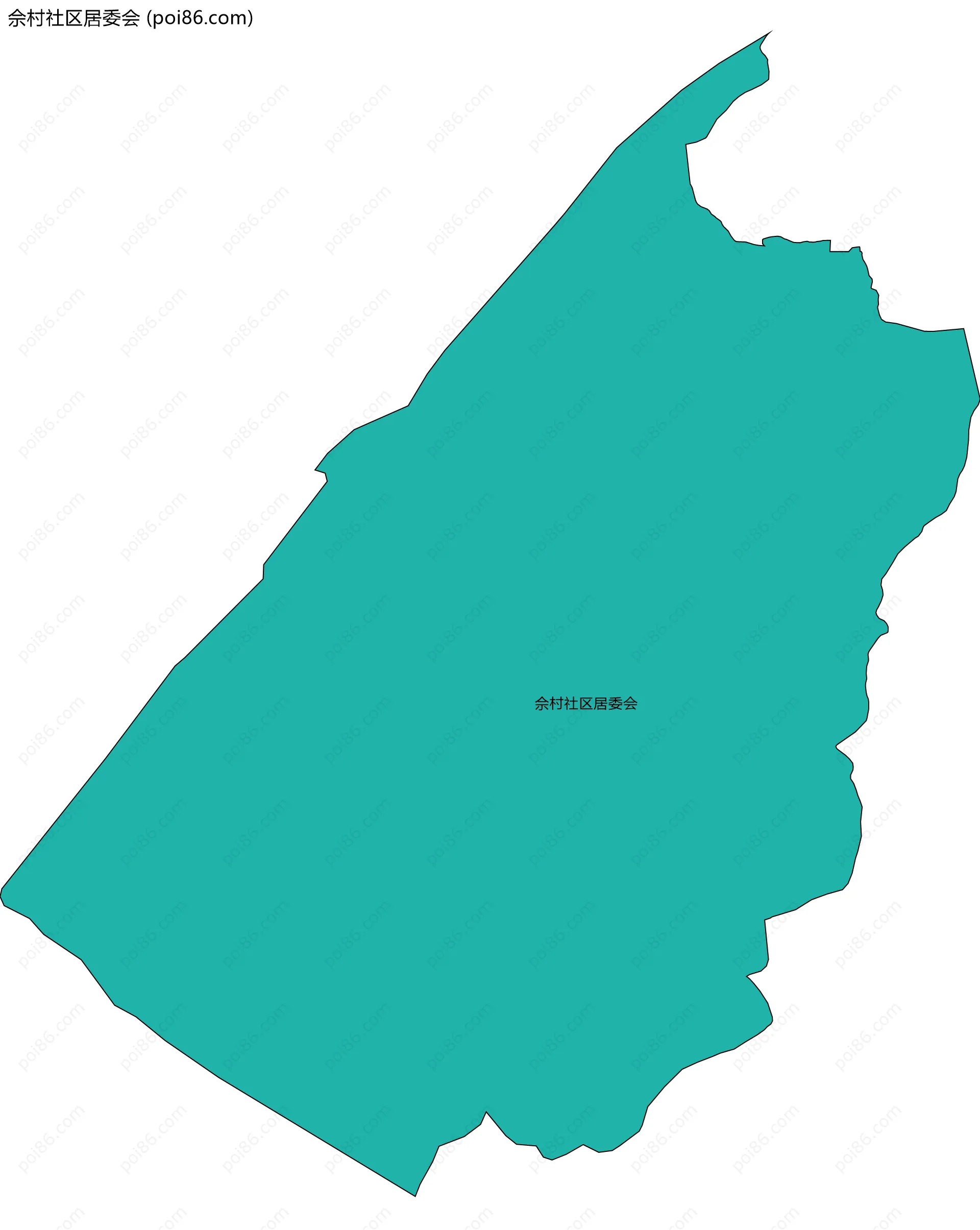 佘村社区居委会边界地图