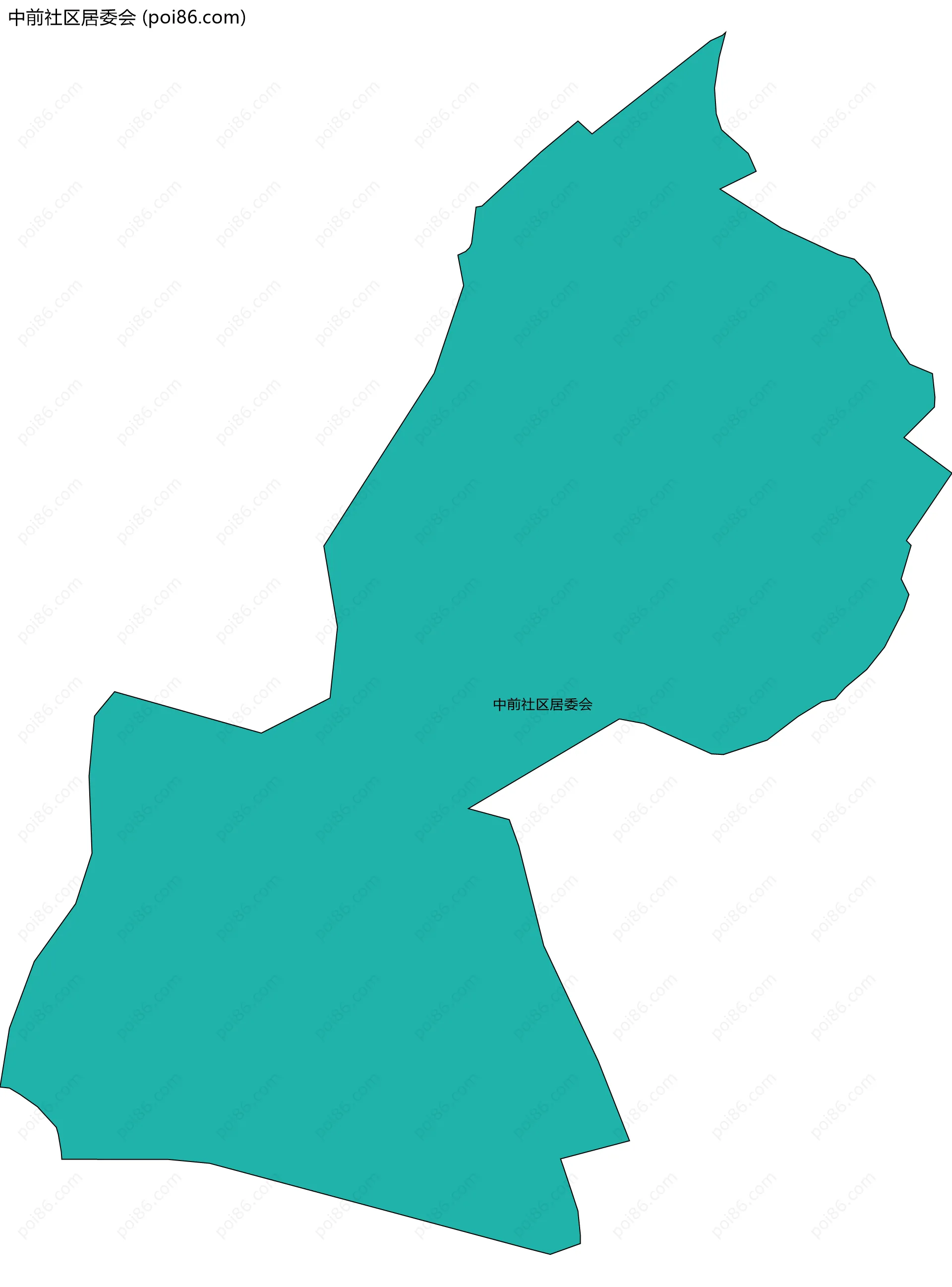 中前社区居委会边界地图