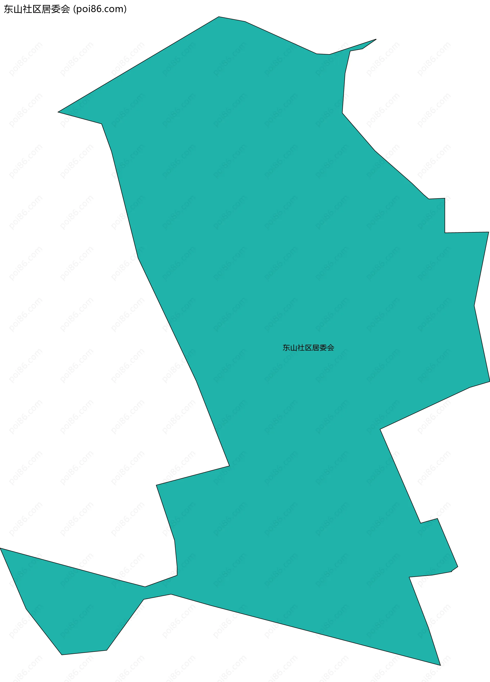 东山社区居委会边界地图