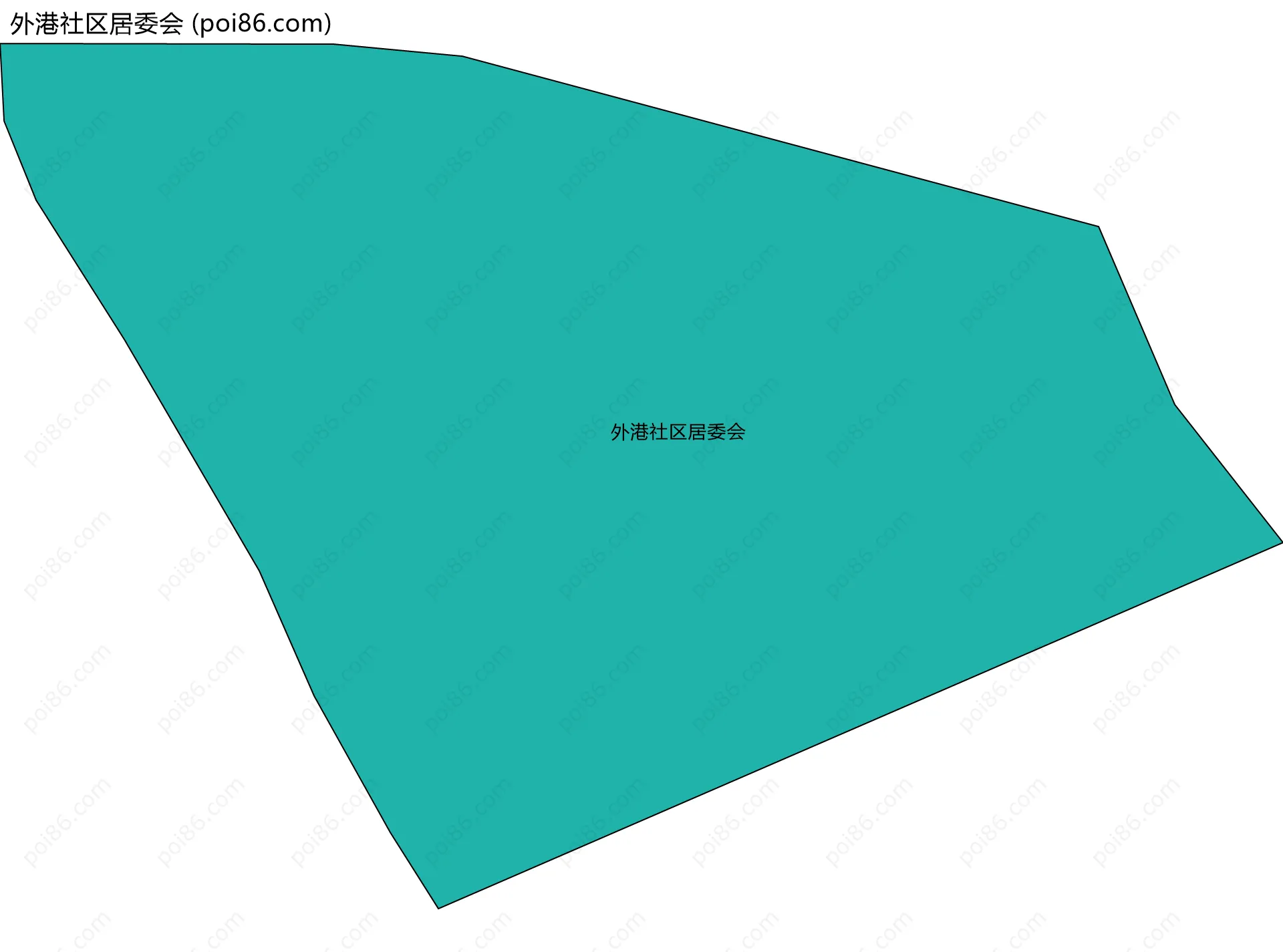 外港社区居委会边界地图