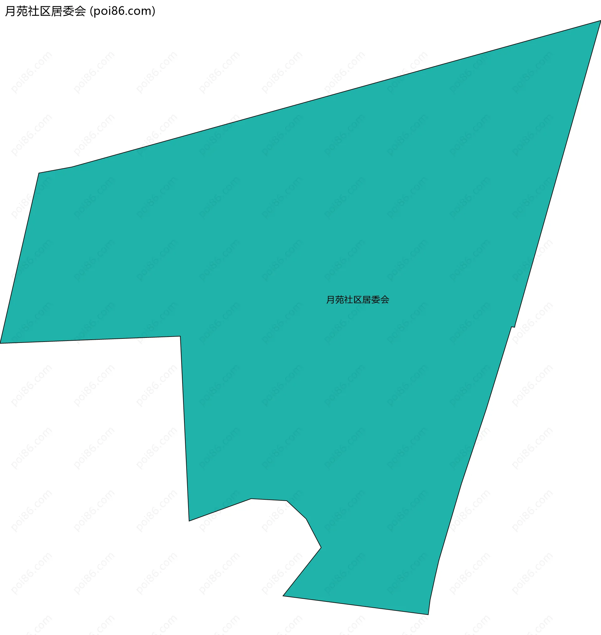 月苑社区居委会边界地图