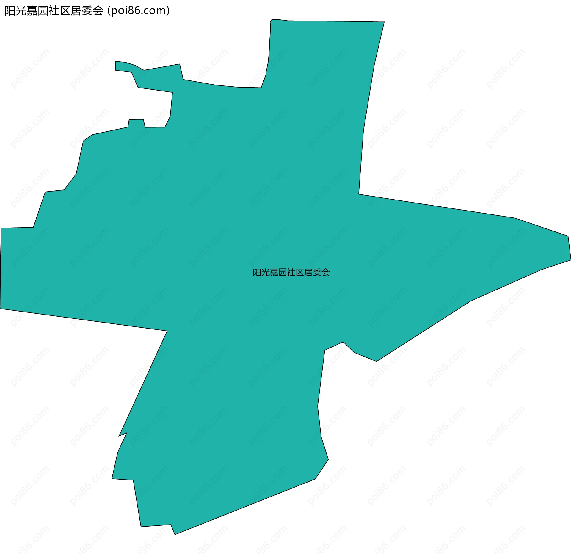 阳光嘉园社区居委会边界地图