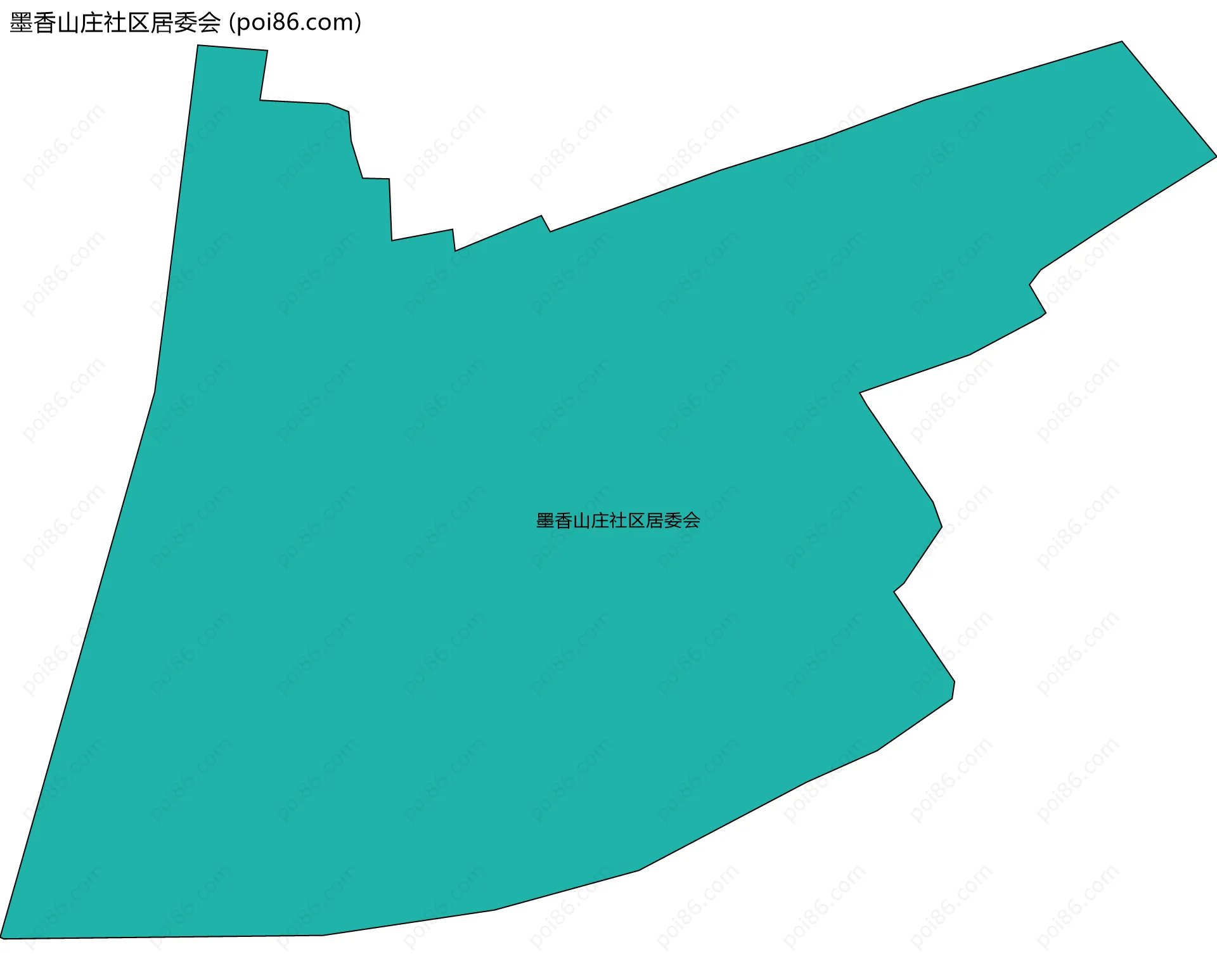 墨香山庄社区居委会边界地图