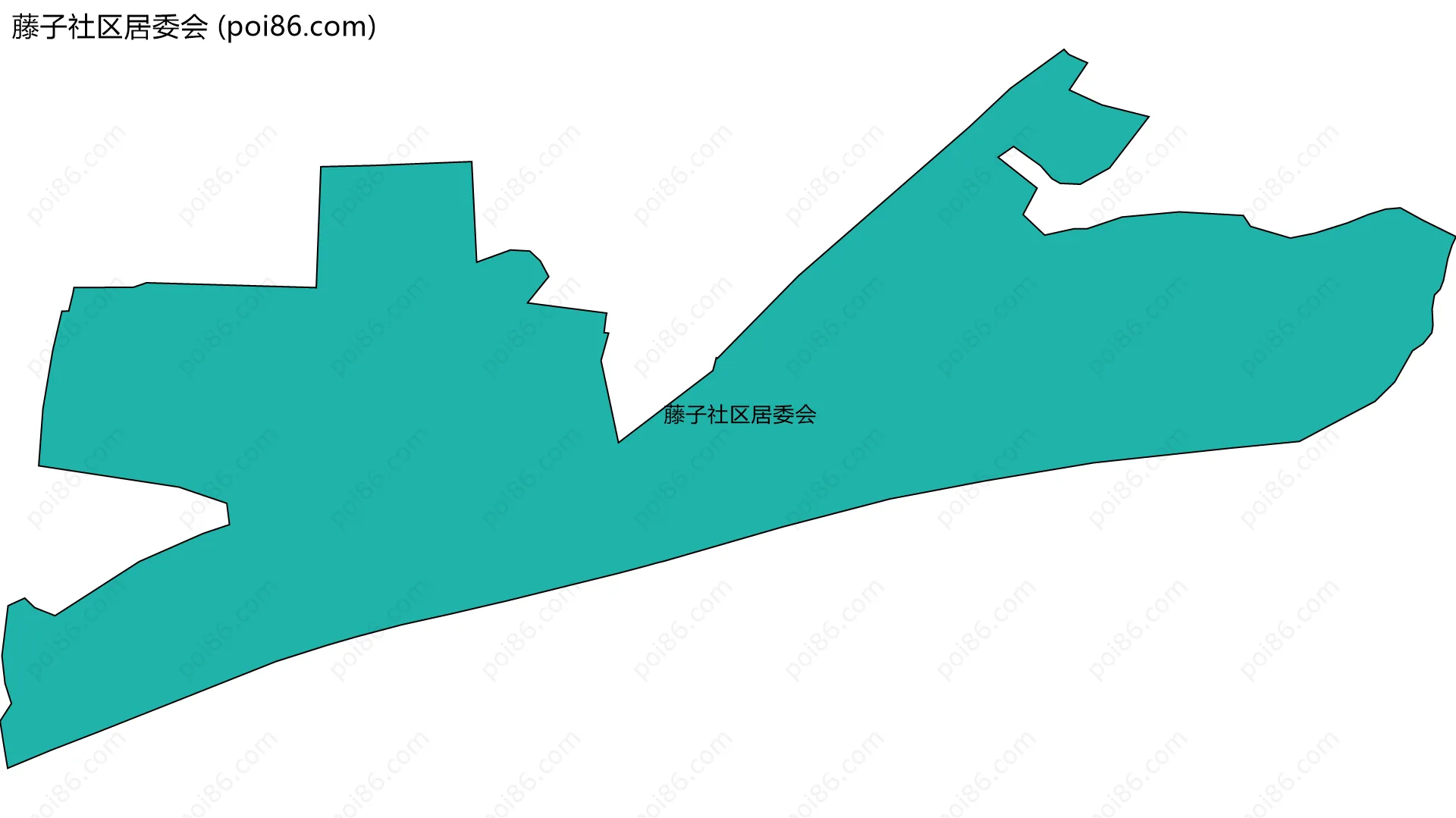 藤子社区居委会边界地图
