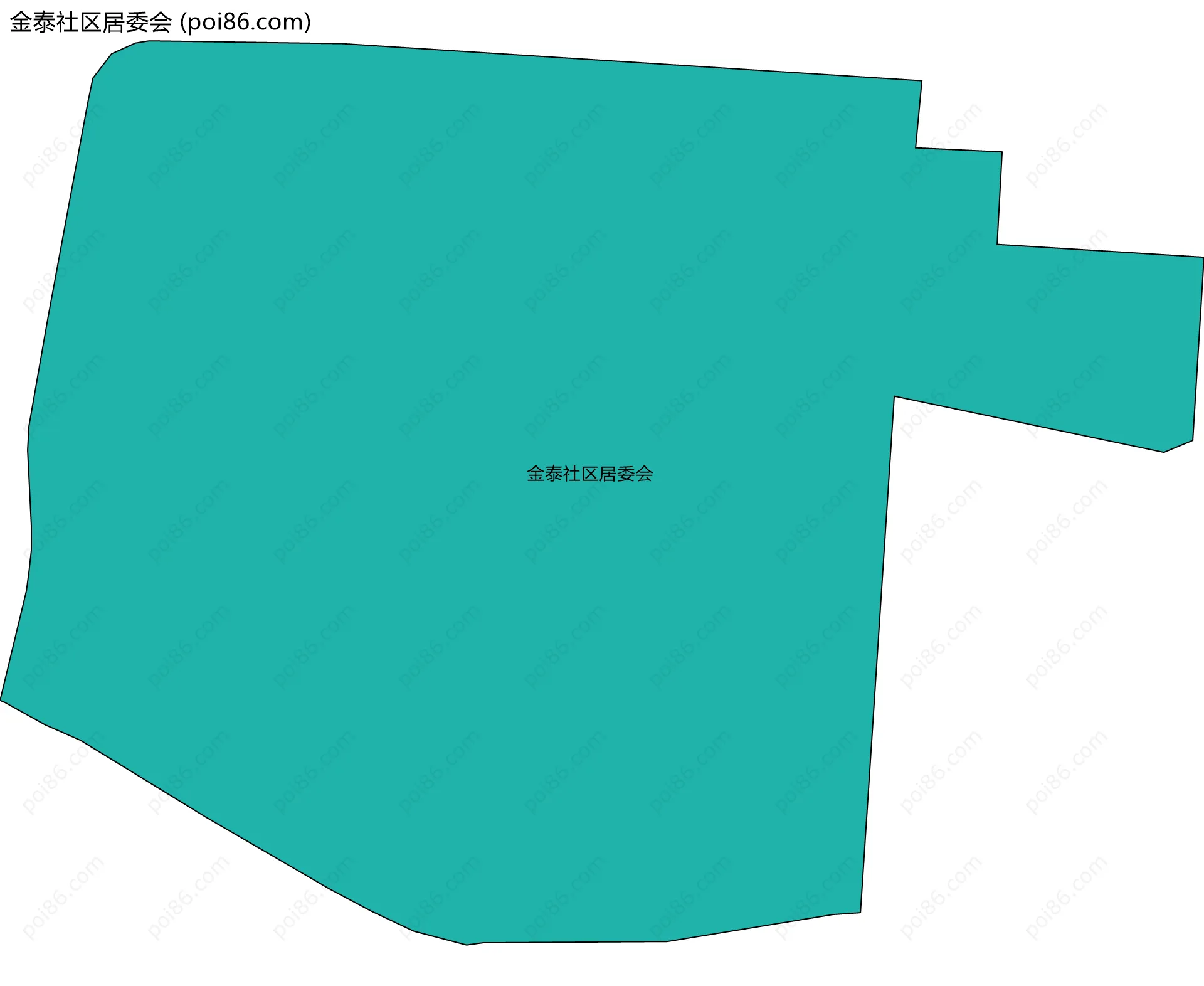 金泰社区居委会边界地图