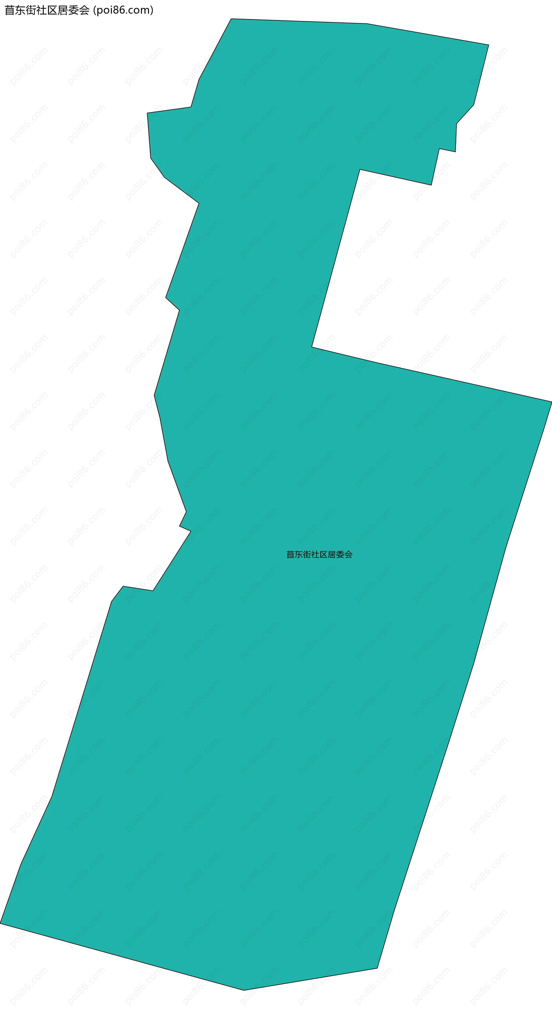 苜东街社区居委会边界地图