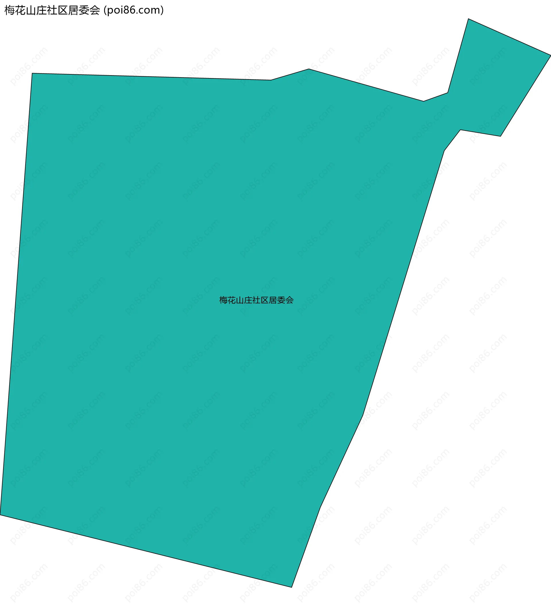 梅花山庄社区居委会边界地图