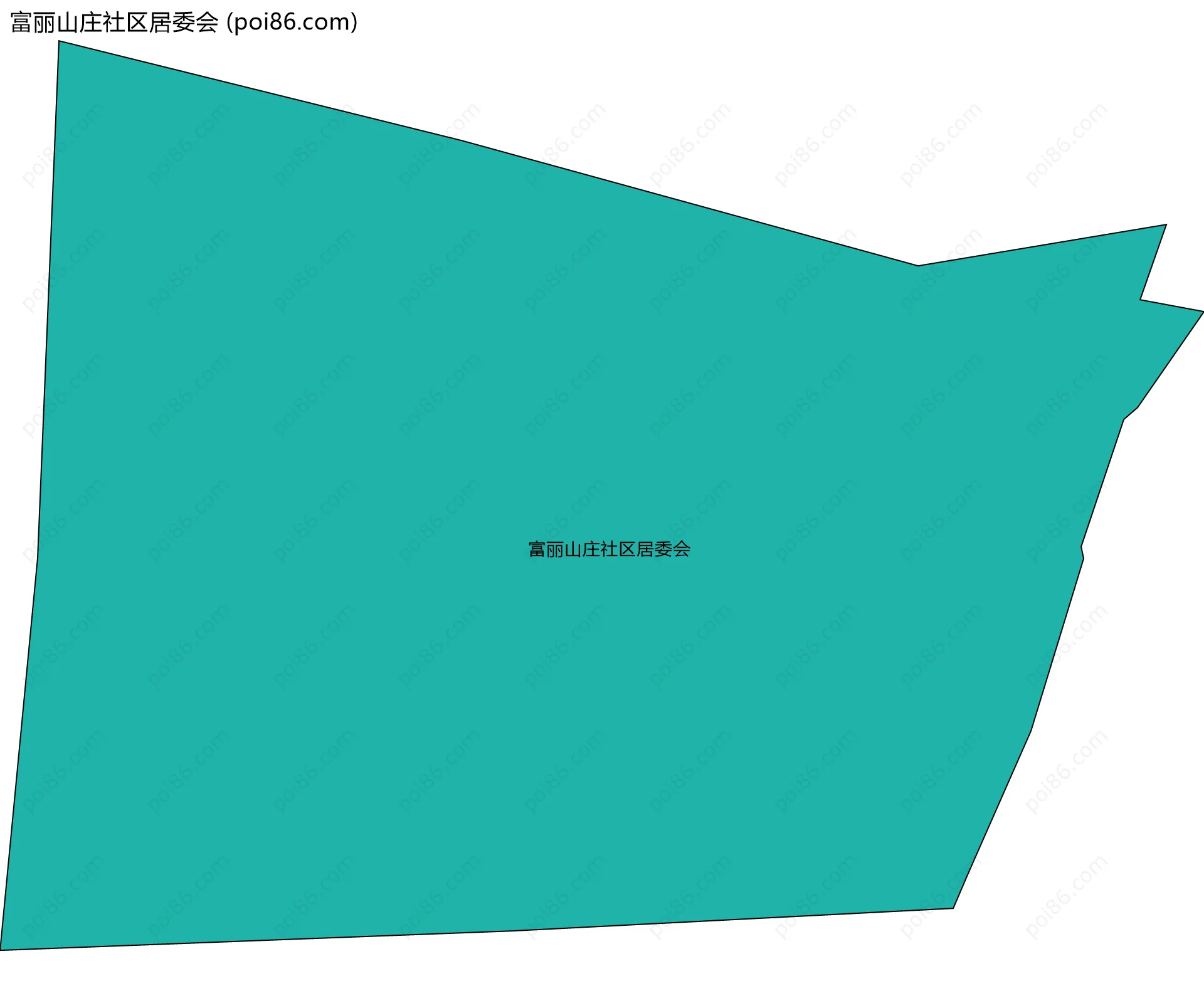 富丽山庄社区居委会边界地图
