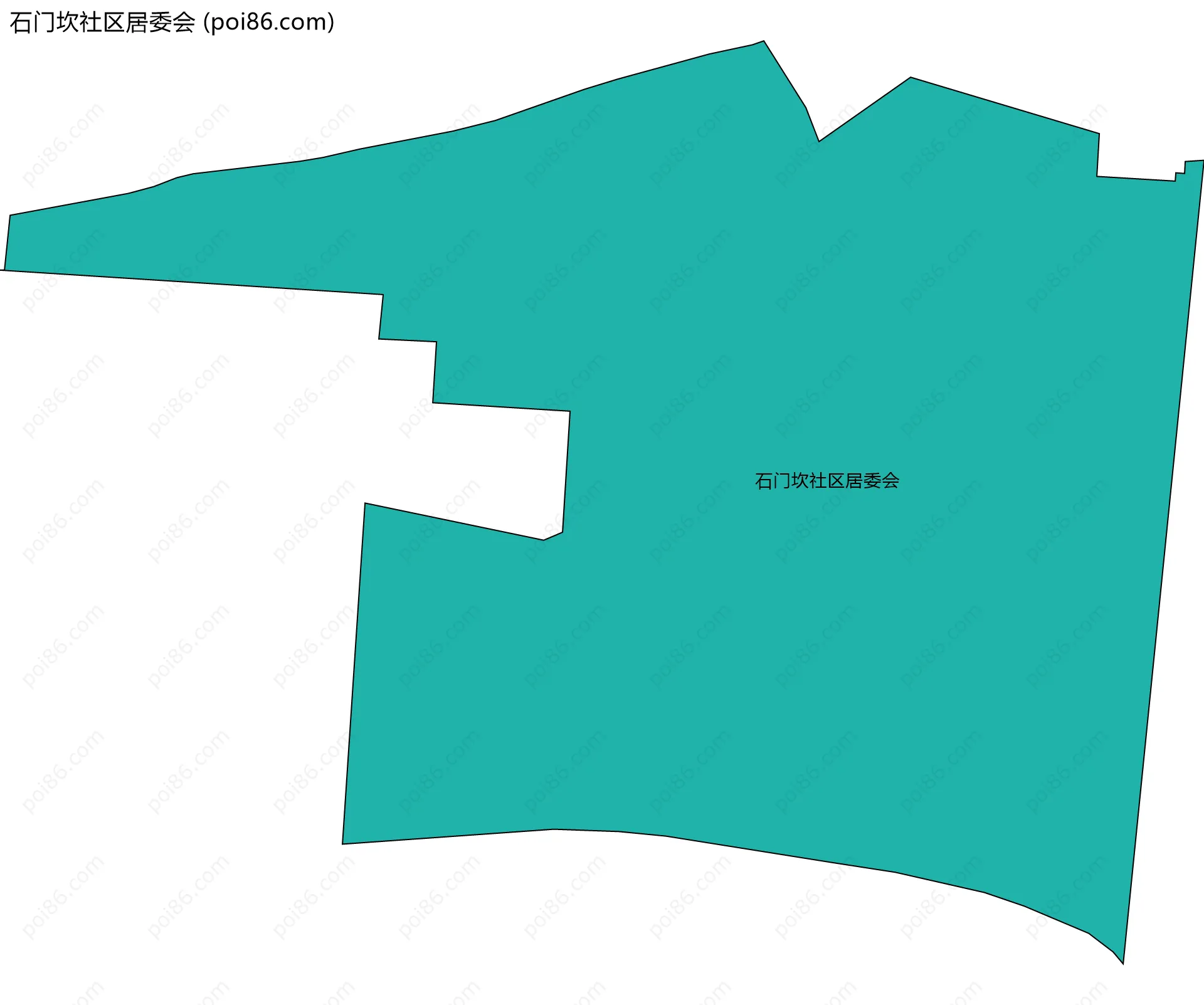 石门坎社区居委会边界地图