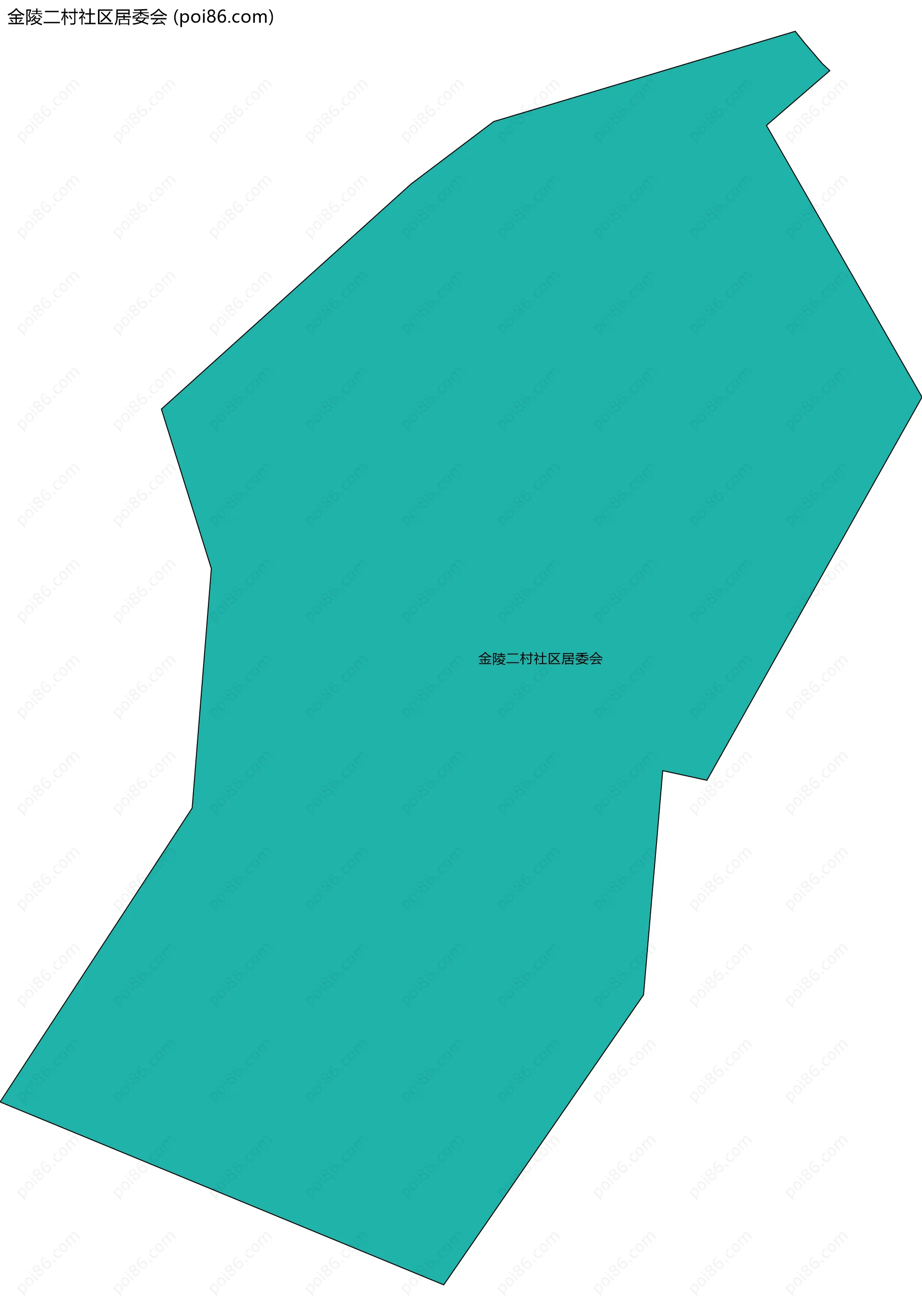金陵二村社区居委会边界地图