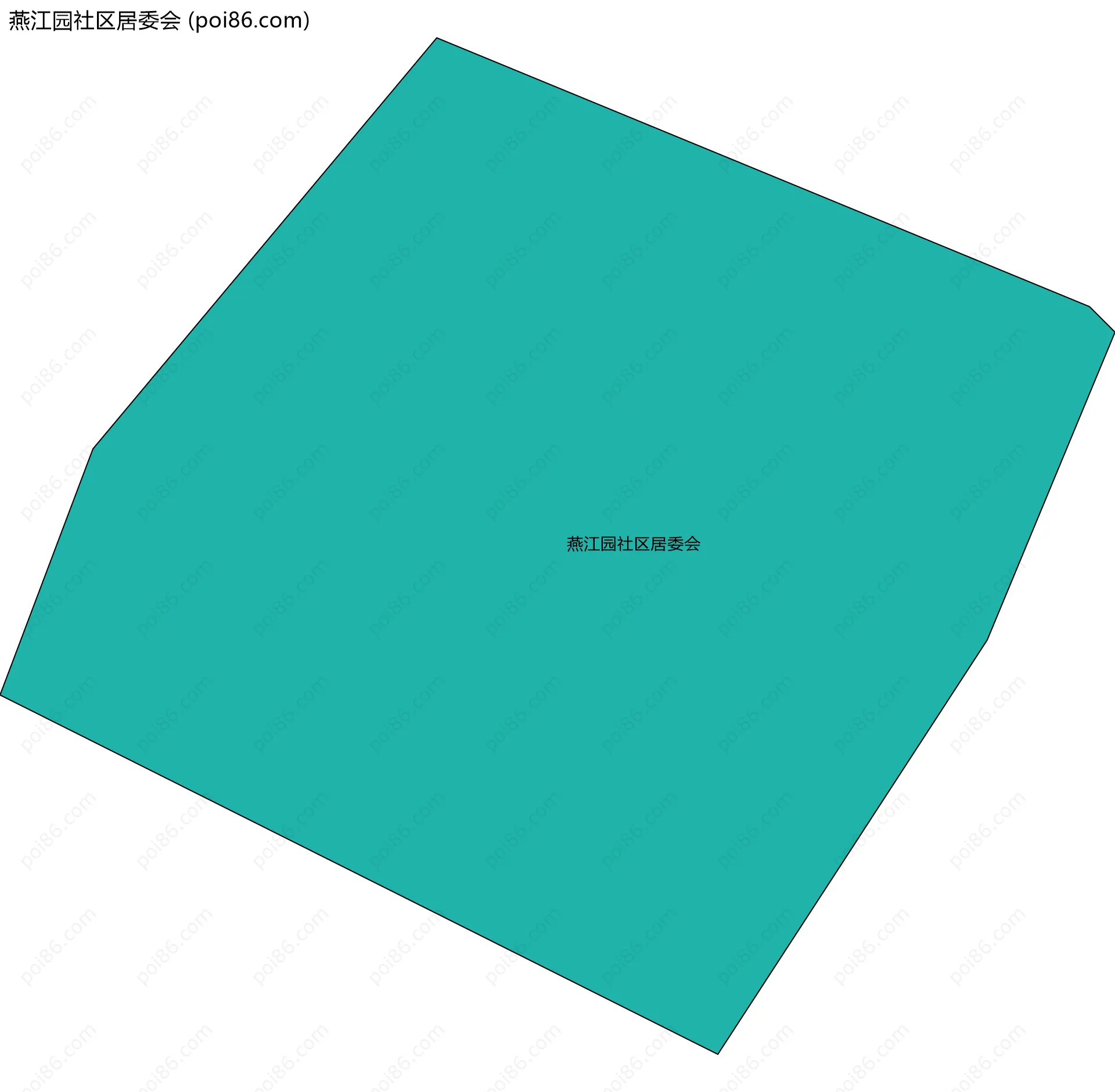 燕江园社区居委会边界地图
