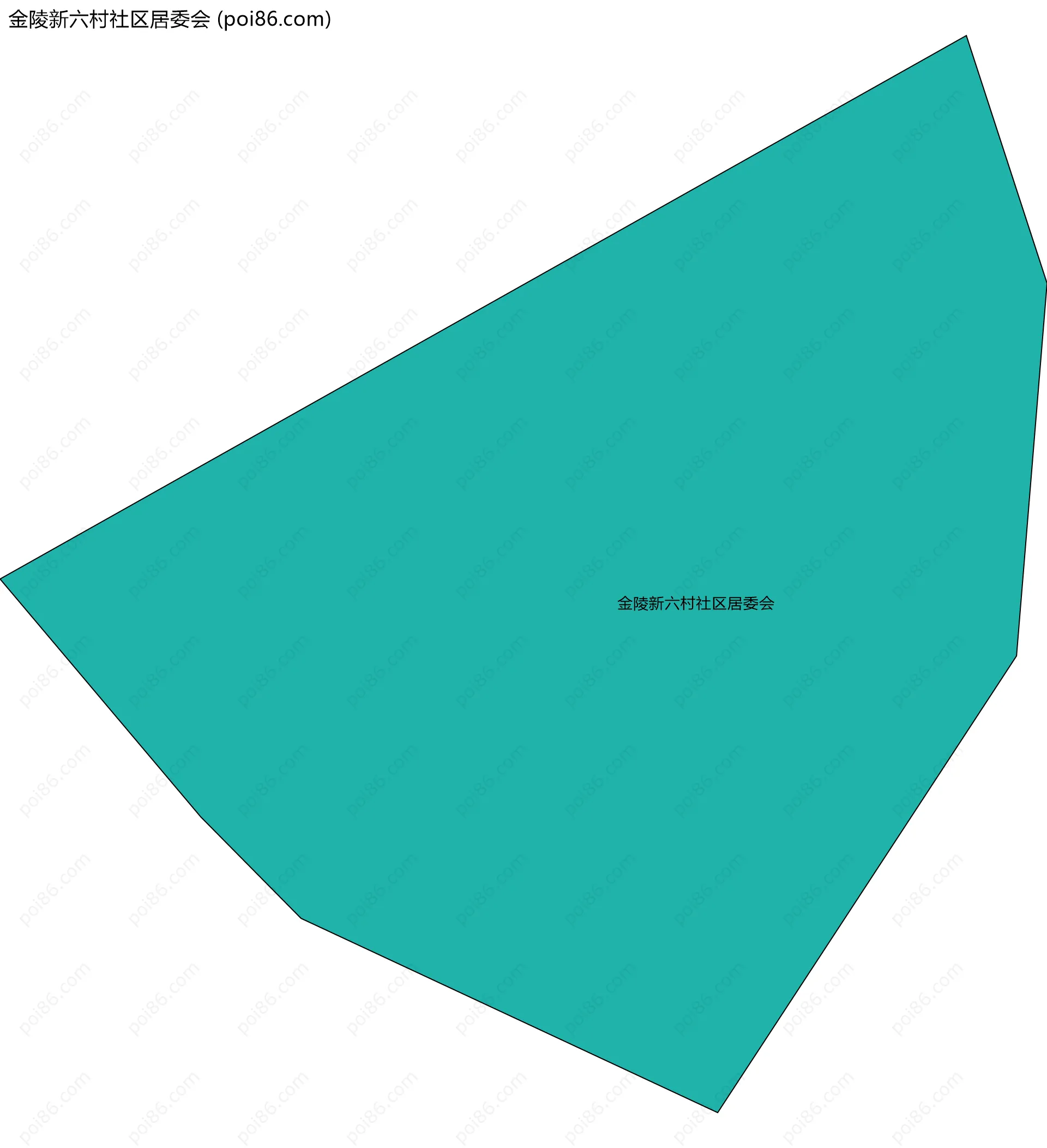 金陵新六村社区居委会边界地图