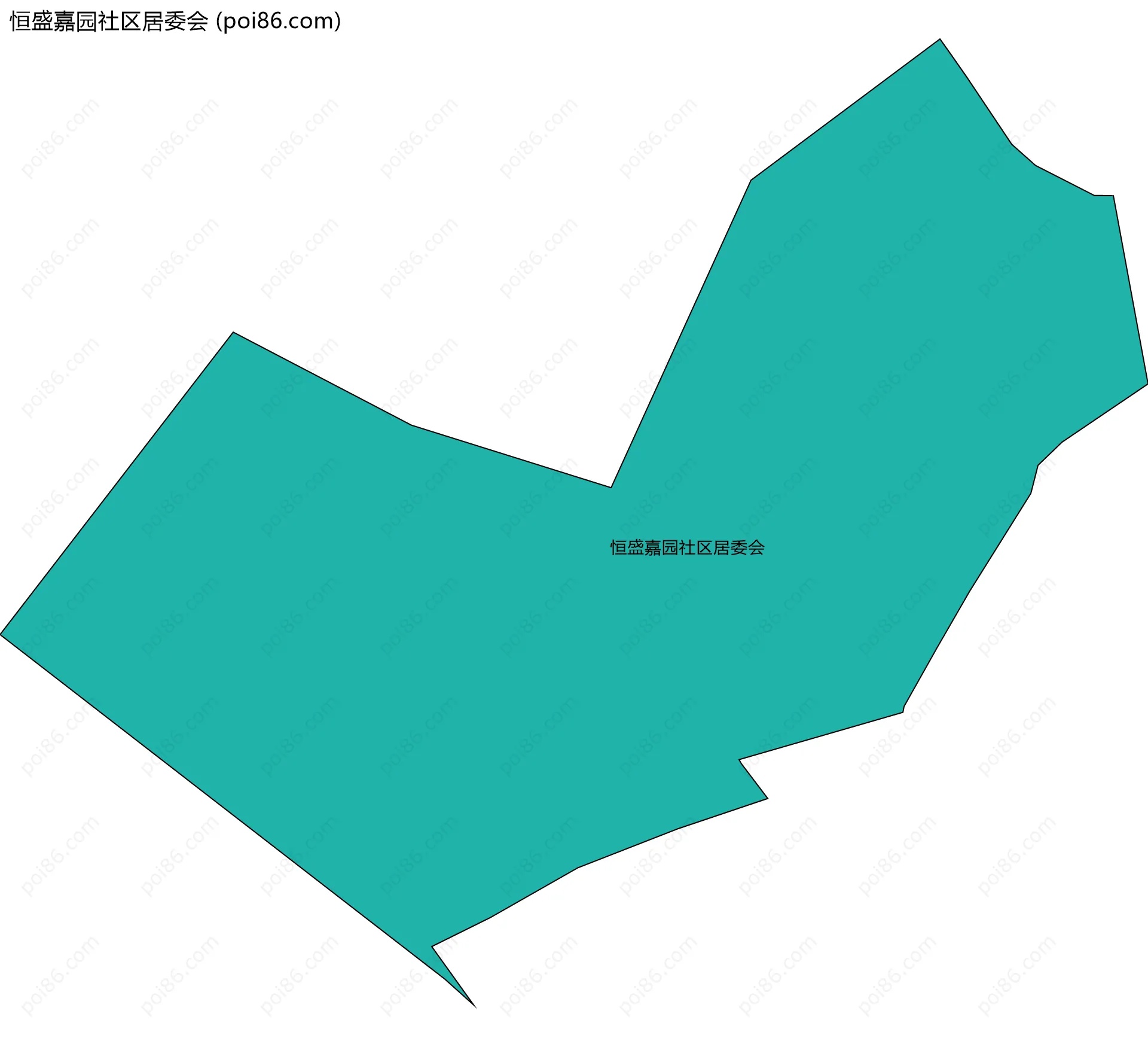 恒盛嘉园社区居委会边界地图