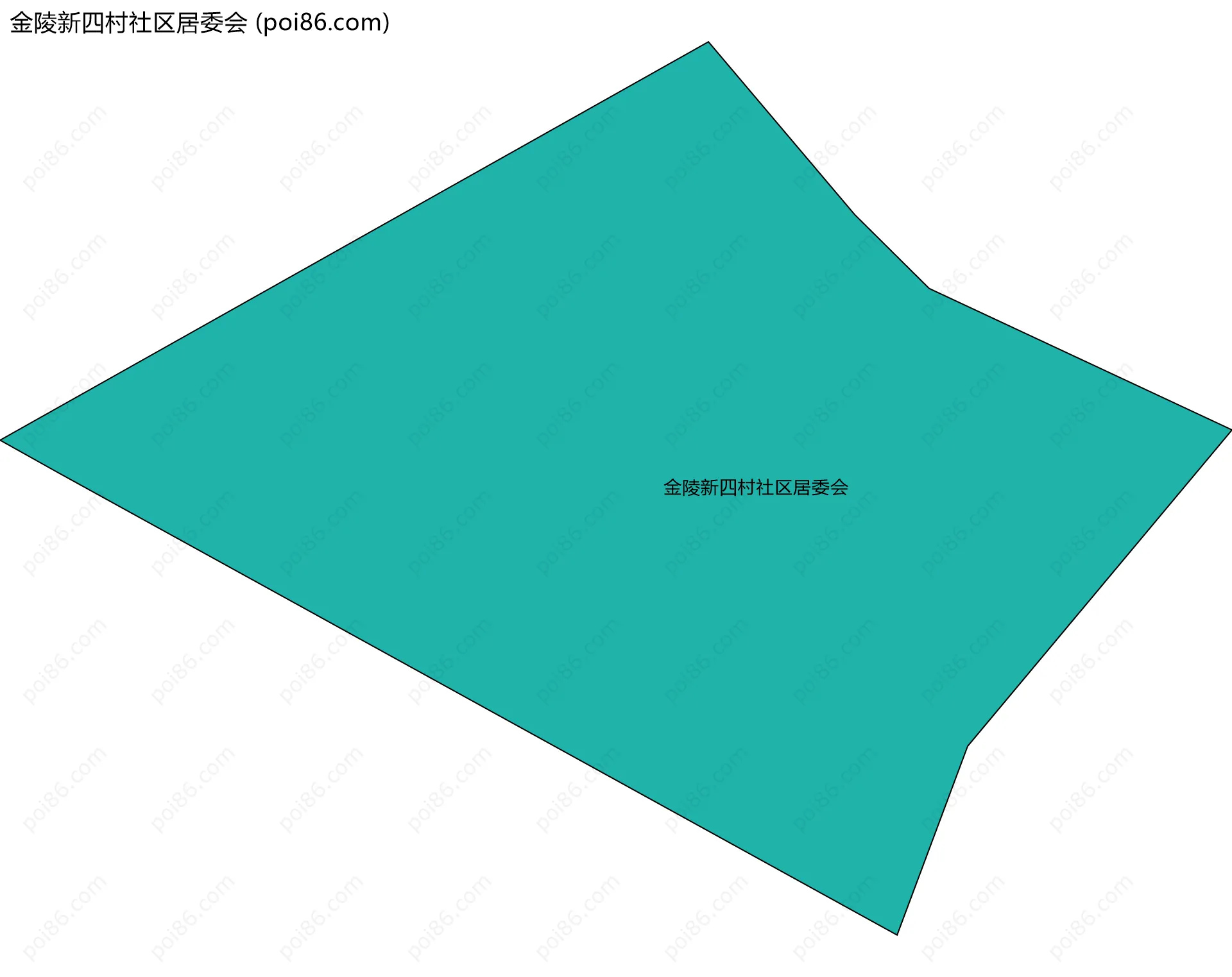 金陵新四村社区居委会边界地图