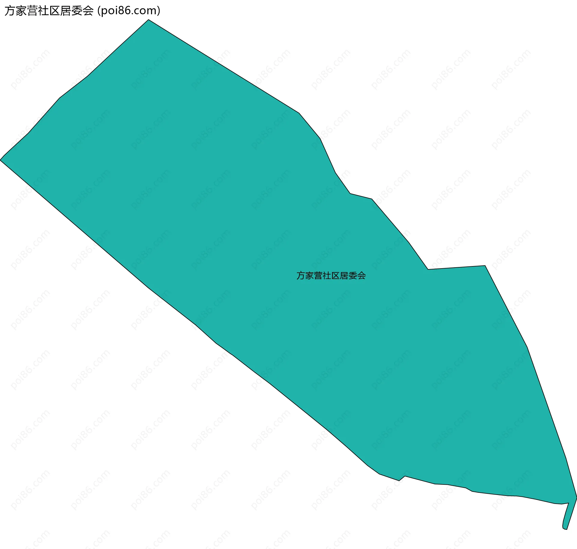 方家营社区居委会边界地图