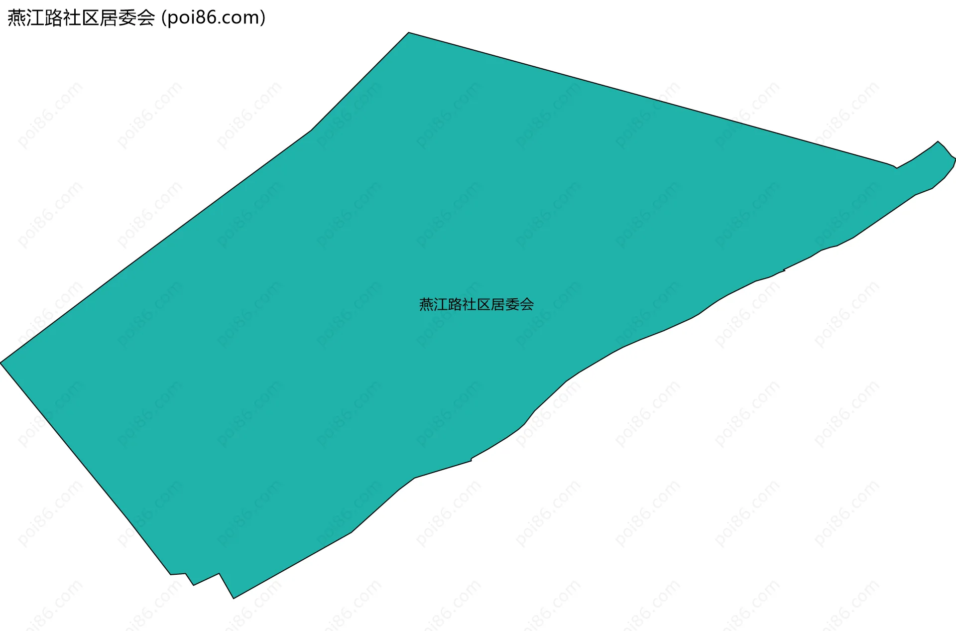 燕江路社区居委会边界地图