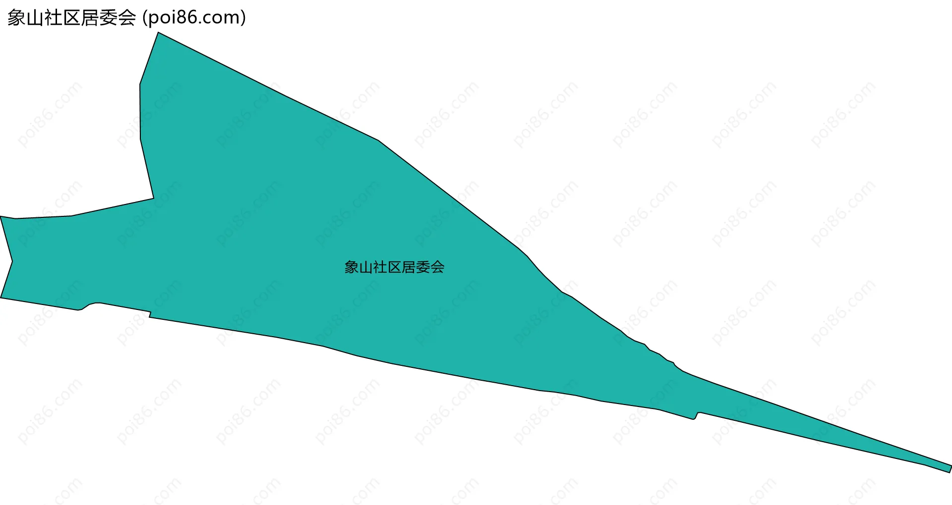 象山社区居委会边界地图