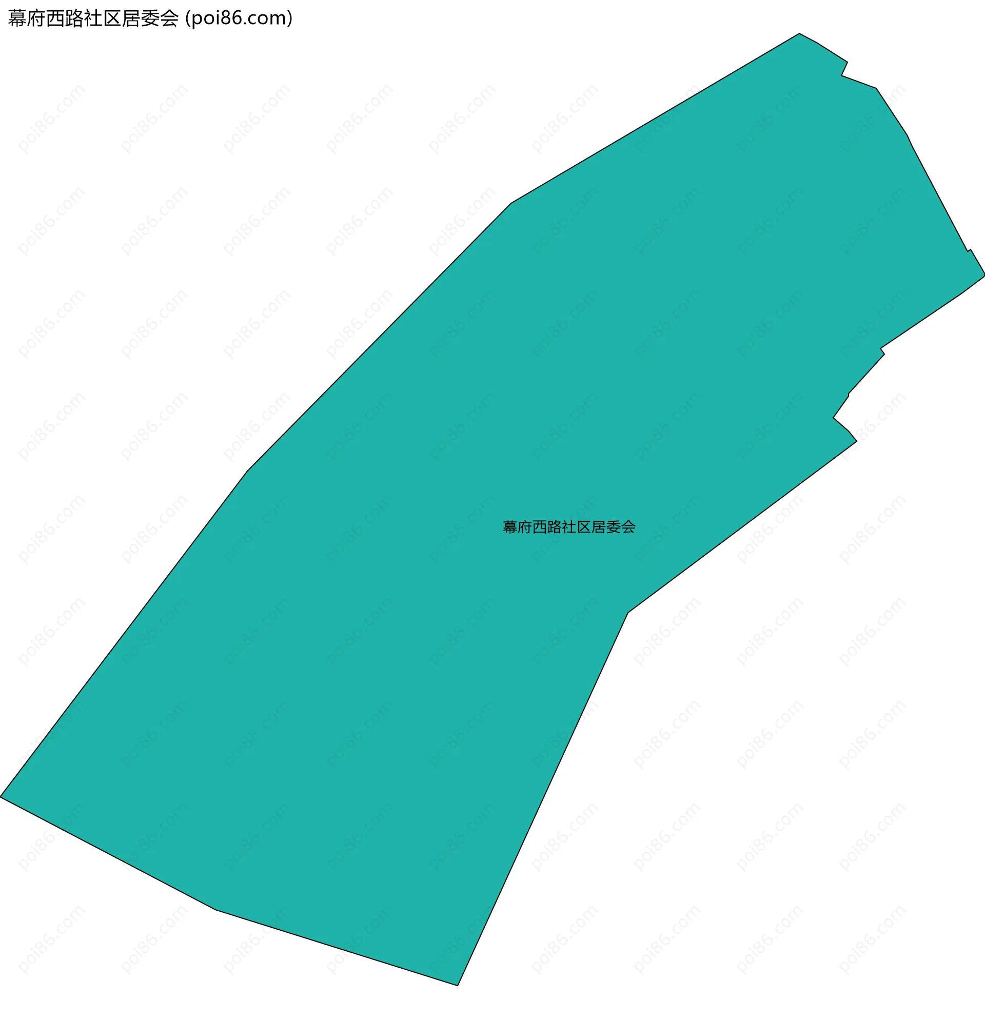 幕府西路社区居委会边界地图