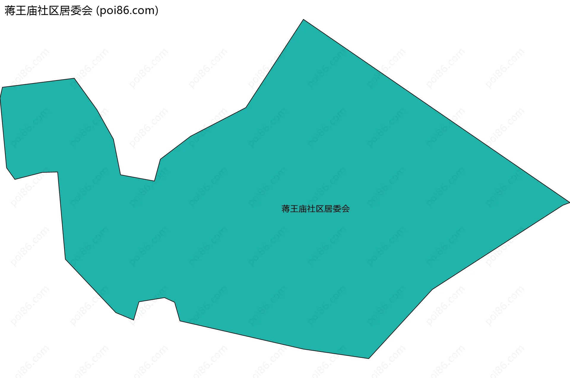 蒋王庙社区居委会边界地图
