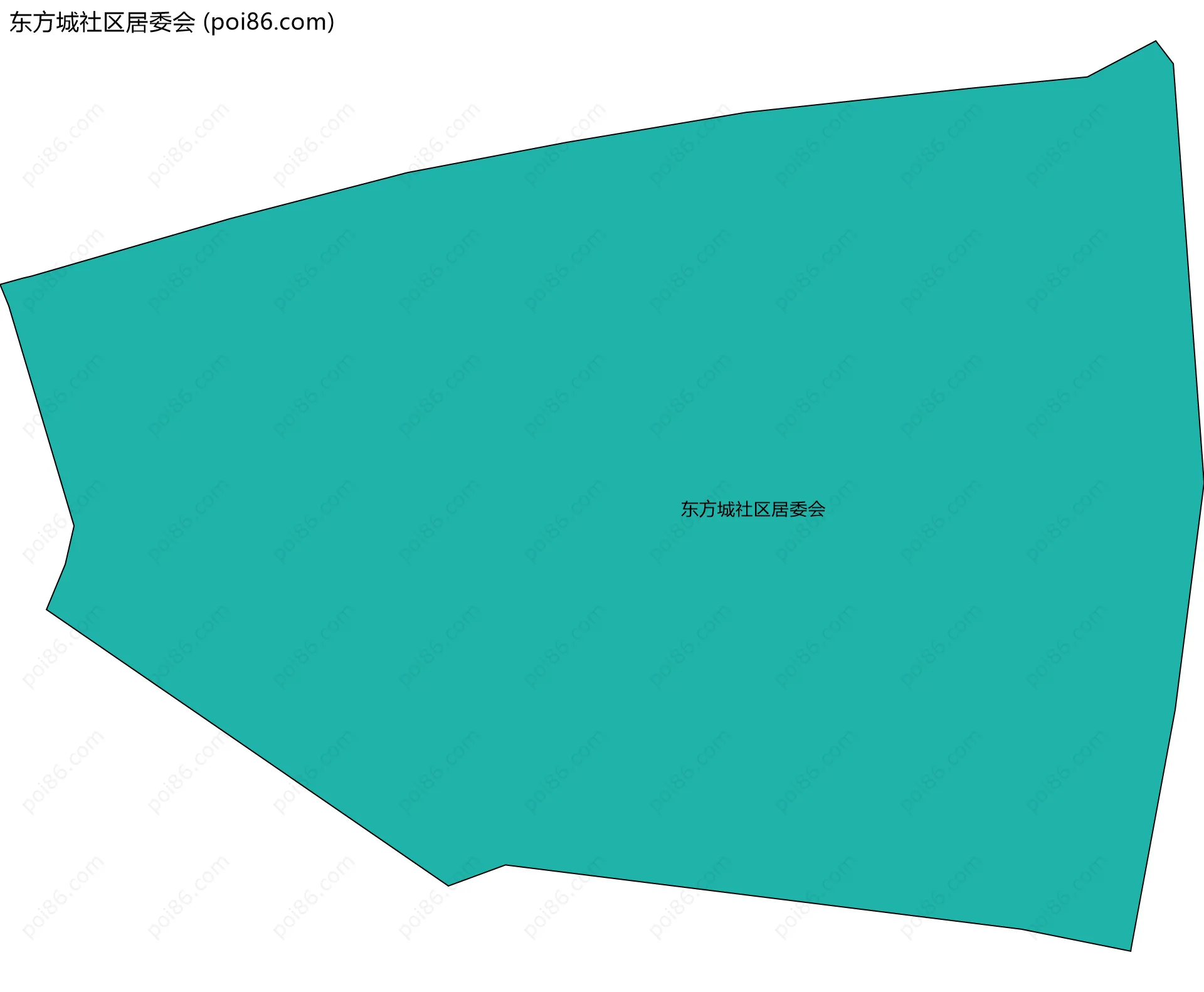 东方城社区居委会边界地图