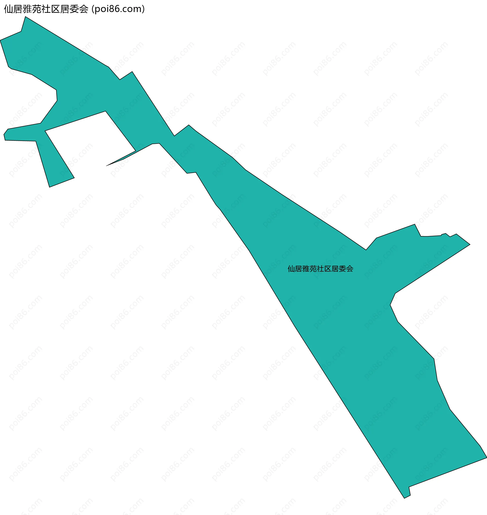 仙居雅苑社区居委会边界地图