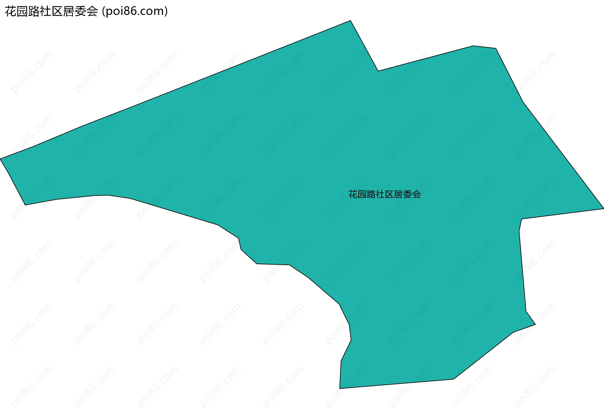 花园路社区居委会边界地图