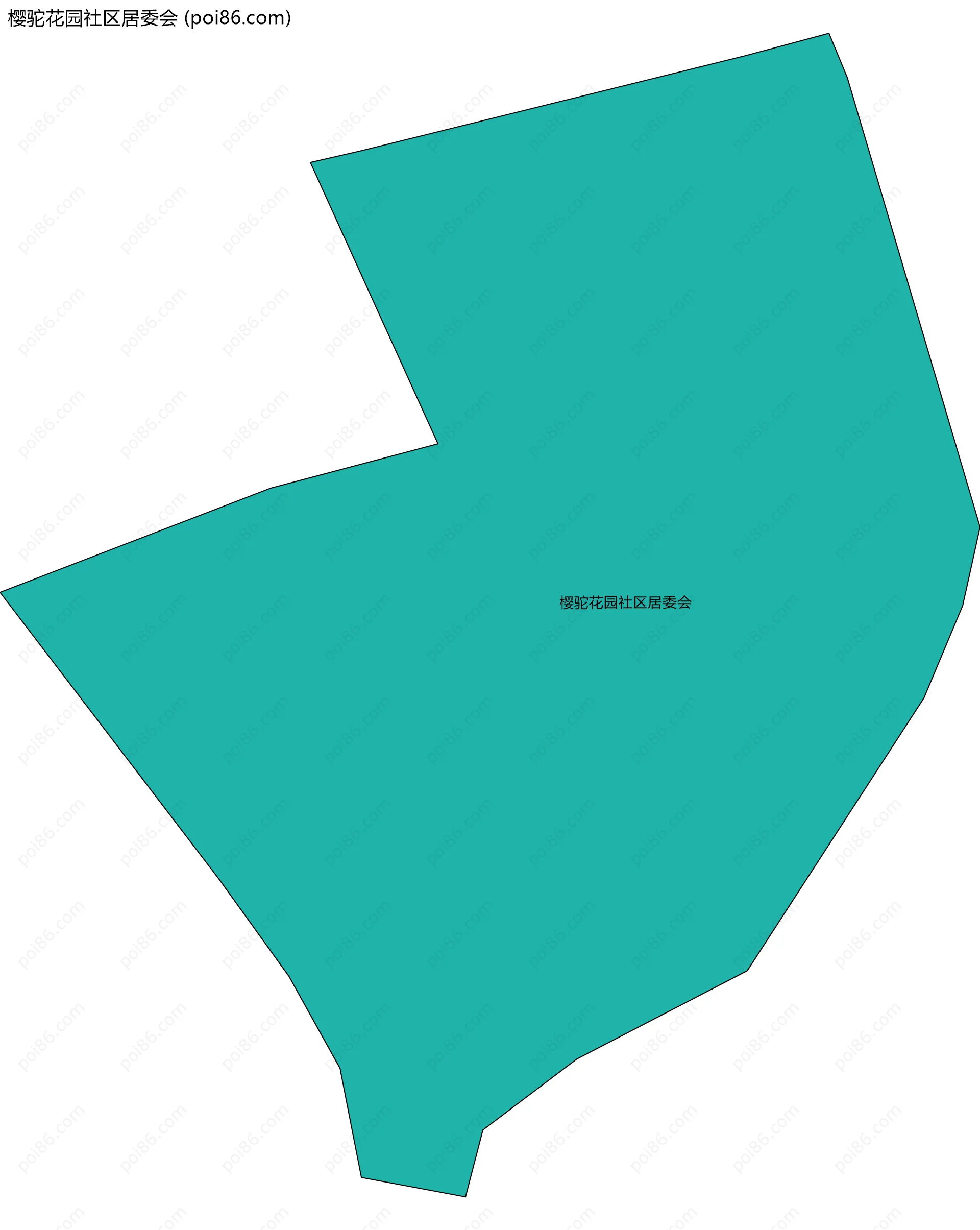 樱驼花园社区居委会边界地图