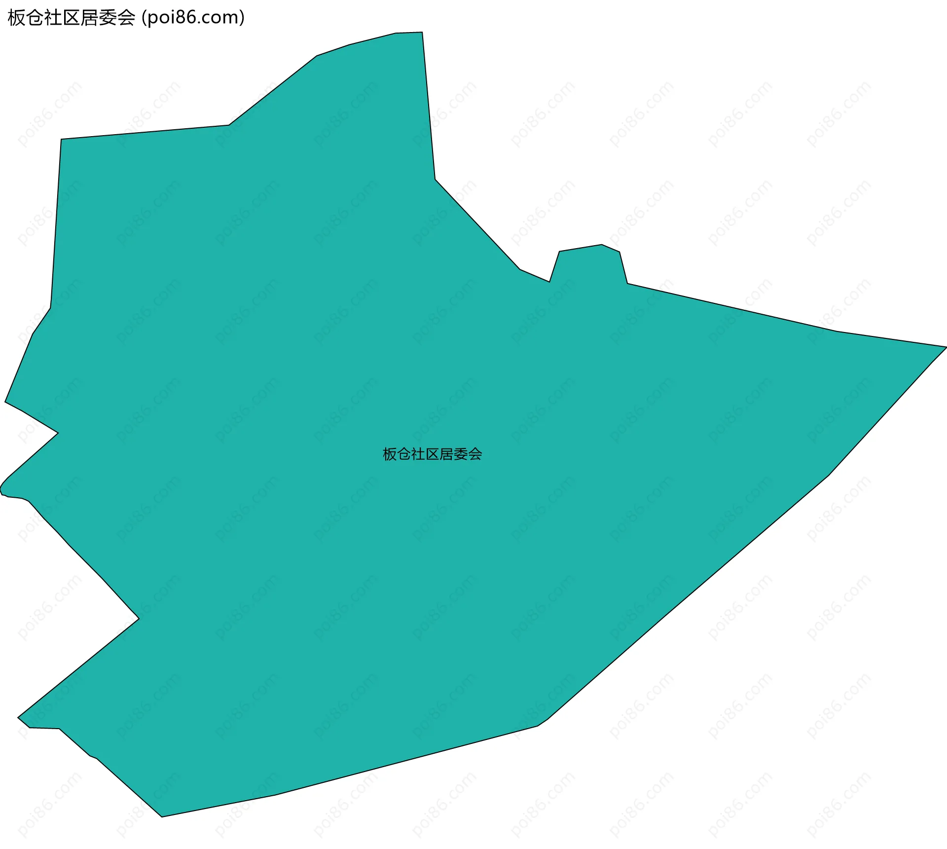 板仓社区居委会边界地图