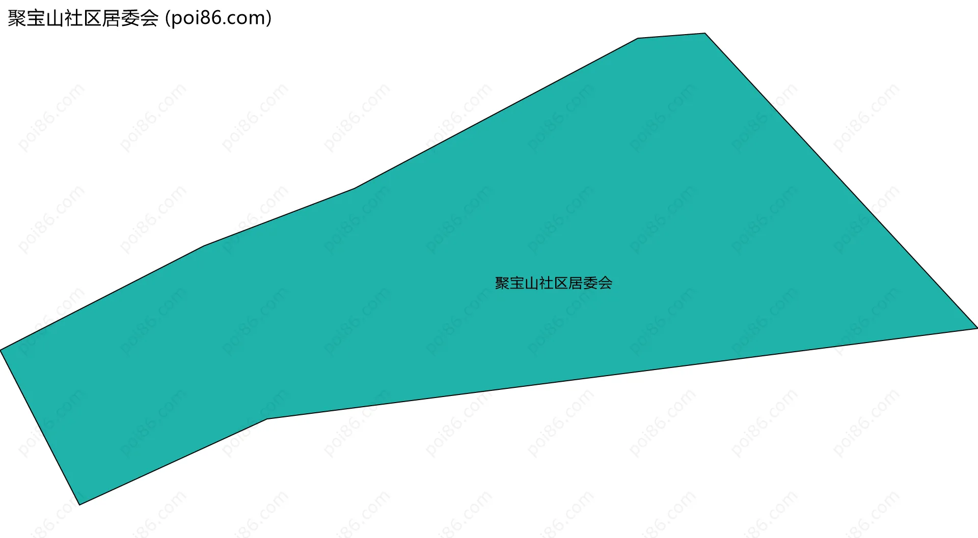 聚宝山社区居委会边界地图