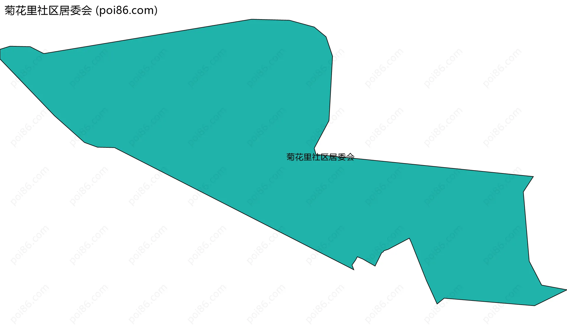 菊花里社区居委会边界地图