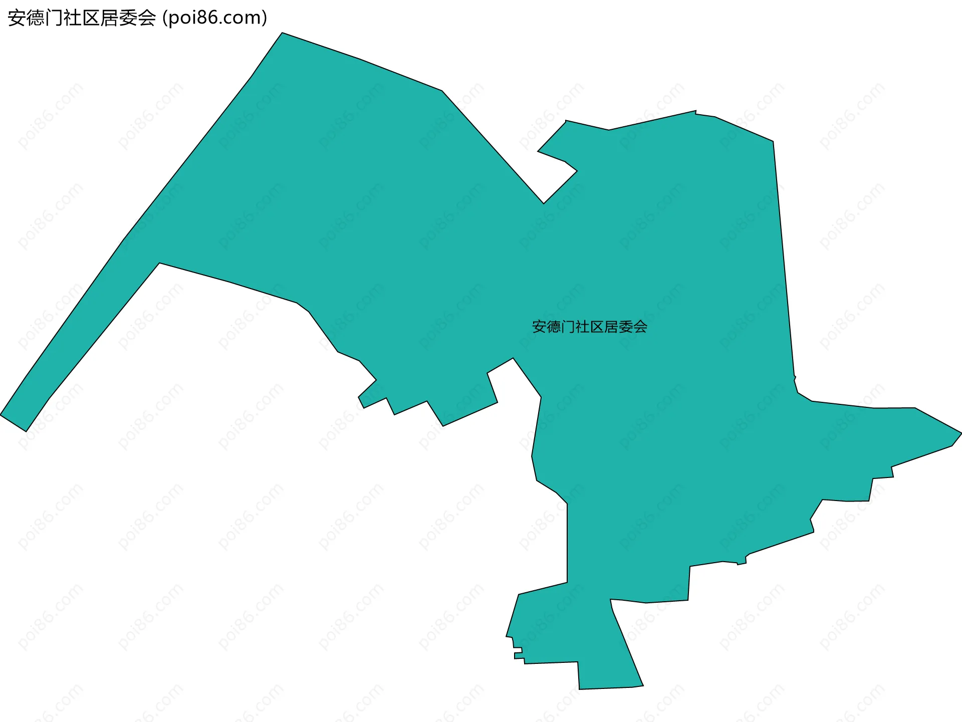 安德门社区居委会边界地图