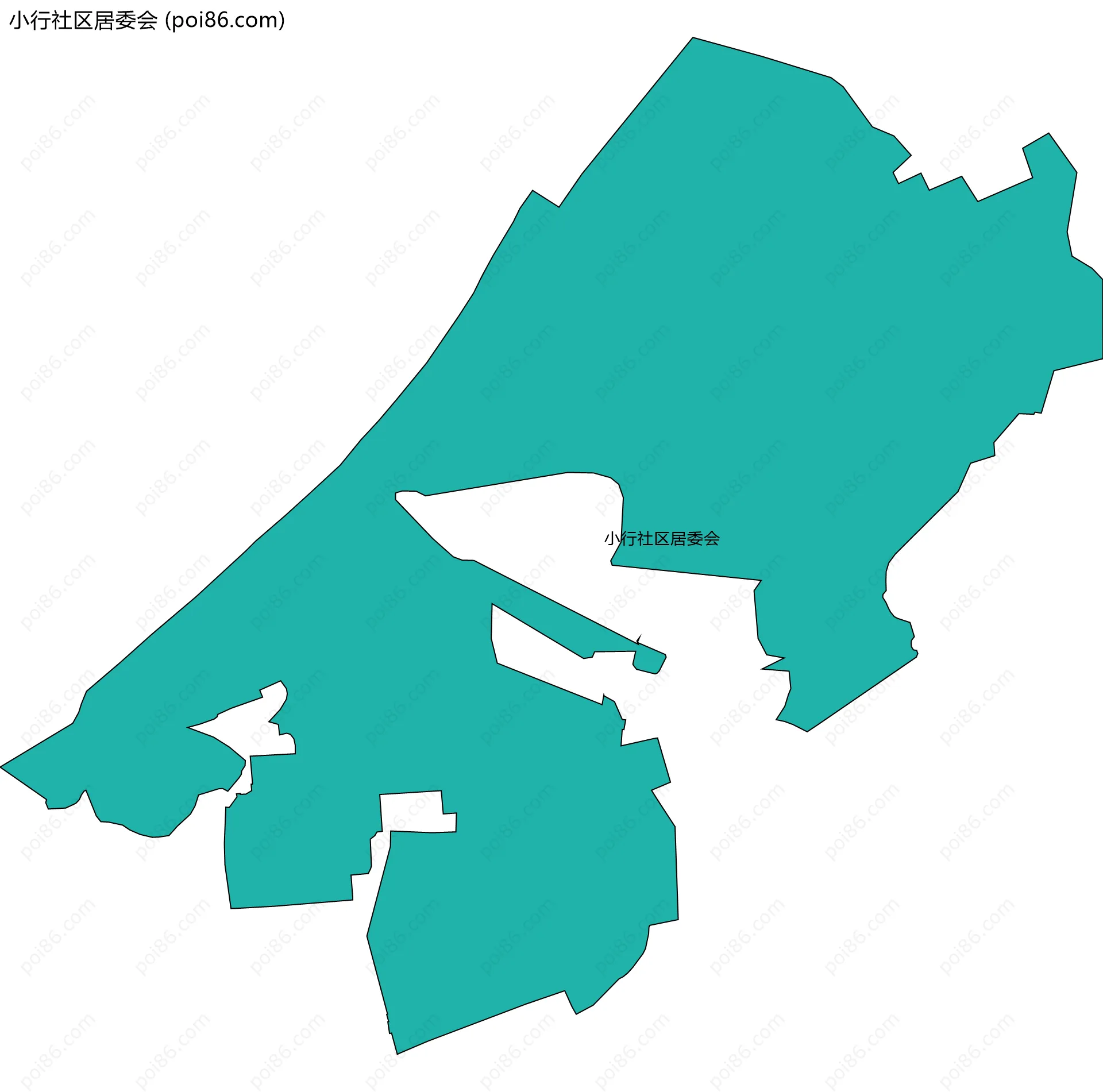 小行社区居委会边界地图