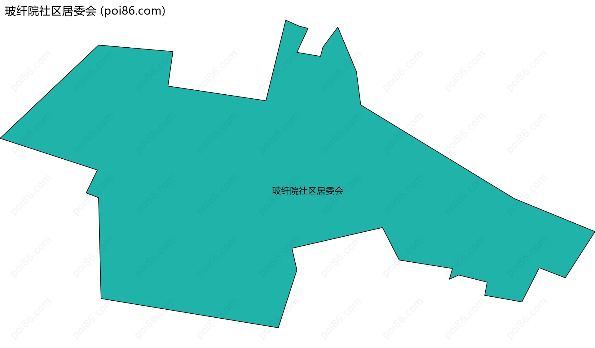 玻纤院社区居委会边界地图