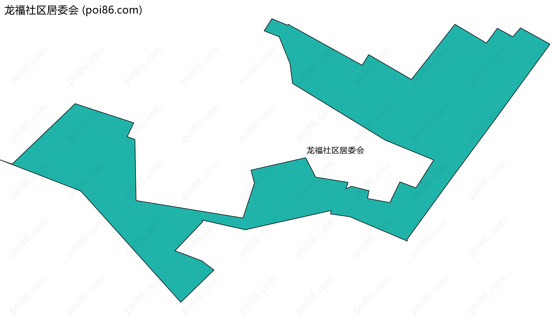 龙福社区居委会边界地图