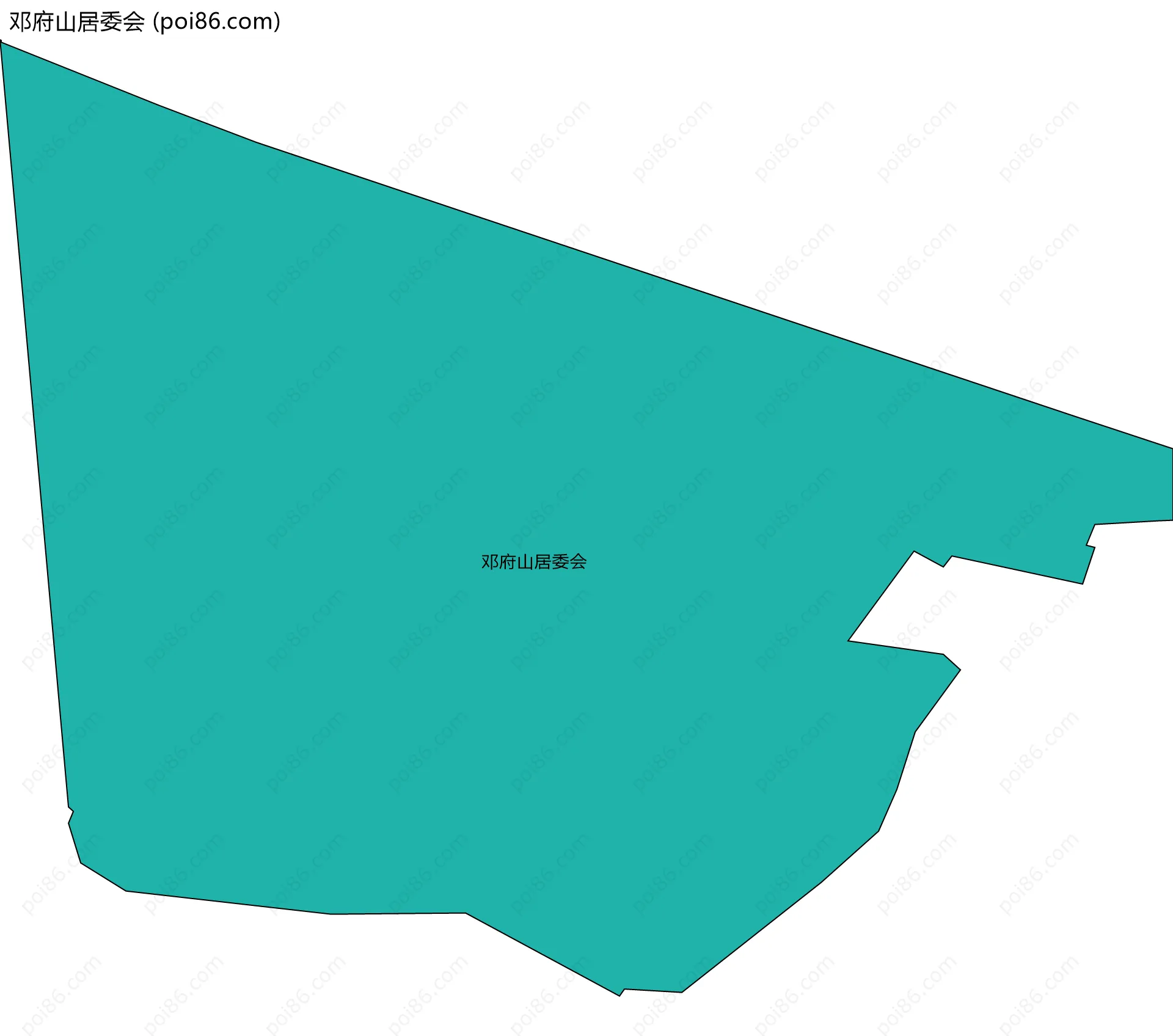 邓府山居委会边界地图