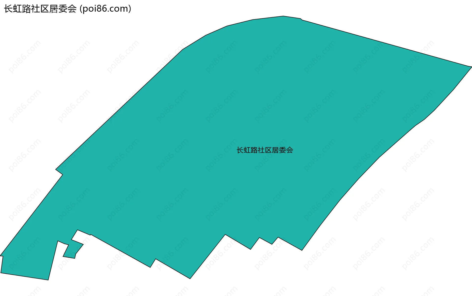 长虹路社区居委会边界地图