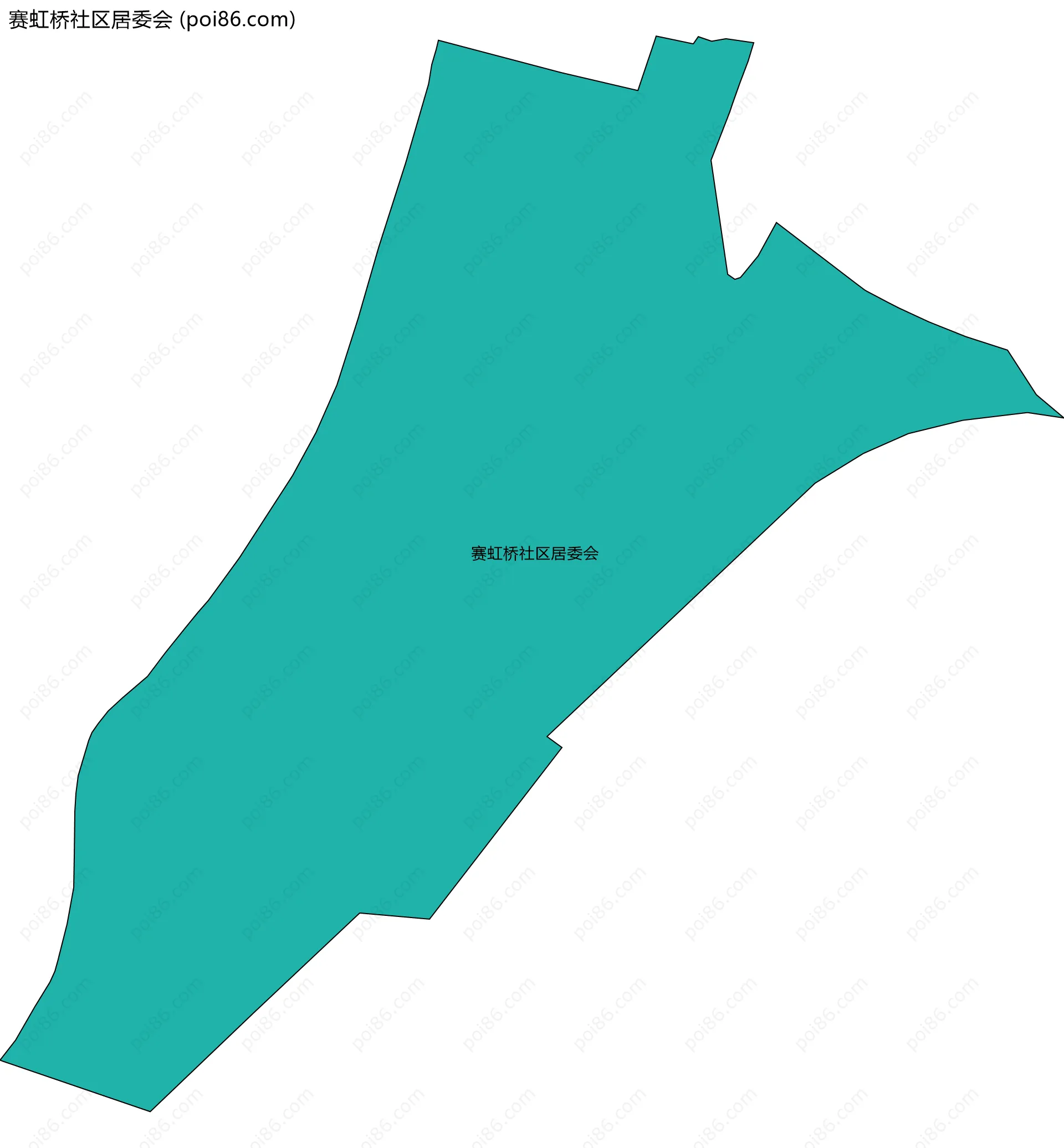 赛虹桥社区居委会边界地图