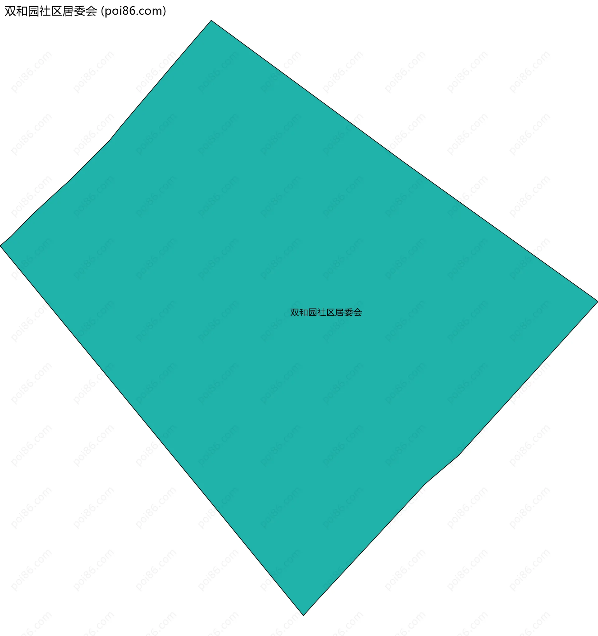 双和园社区居委会边界地图