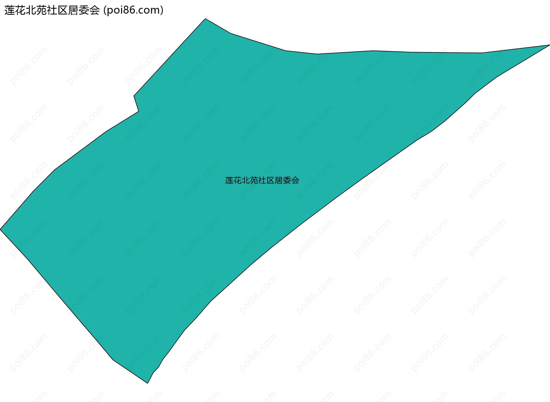 莲花北苑社区居委会边界地图