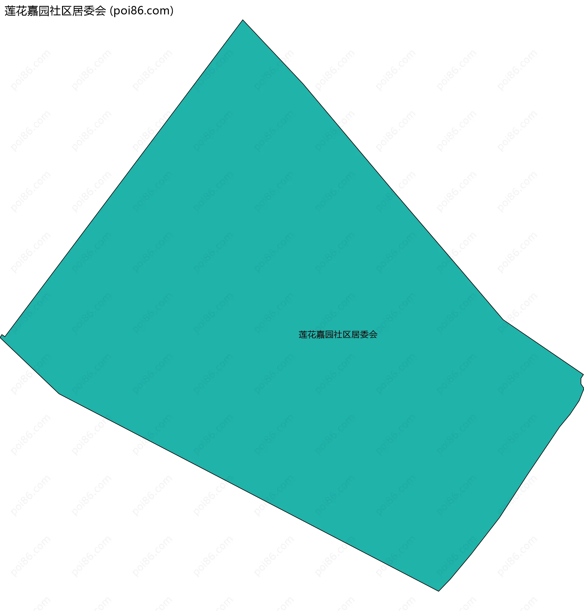 莲花嘉园社区居委会边界地图