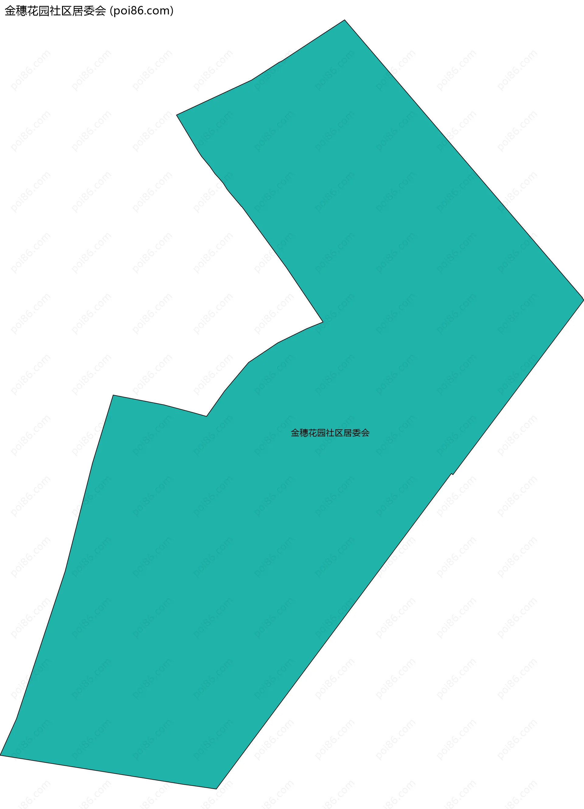 金穗花园社区居委会边界地图