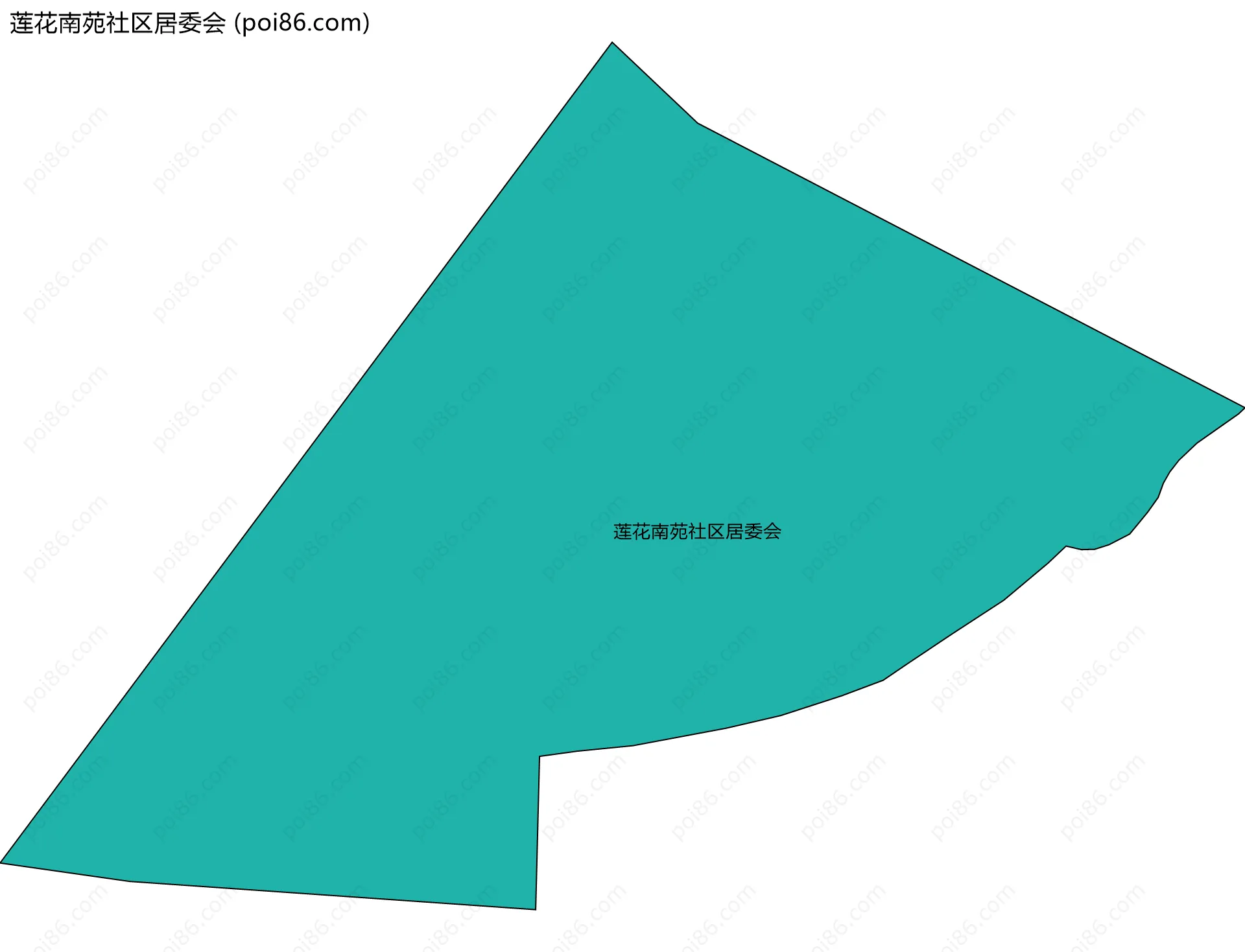 莲花南苑社区居委会边界地图