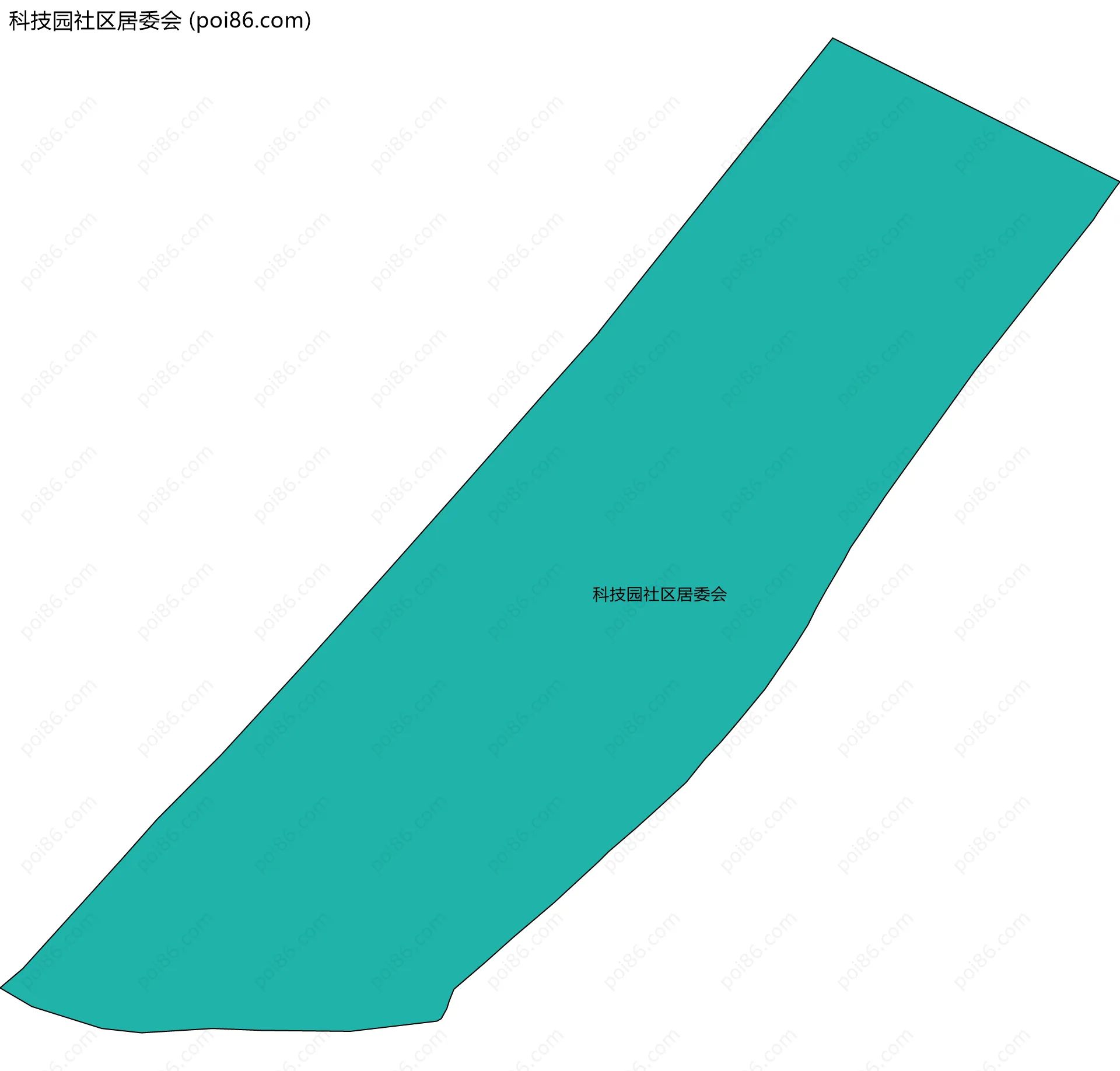 科技园社区居委会边界地图