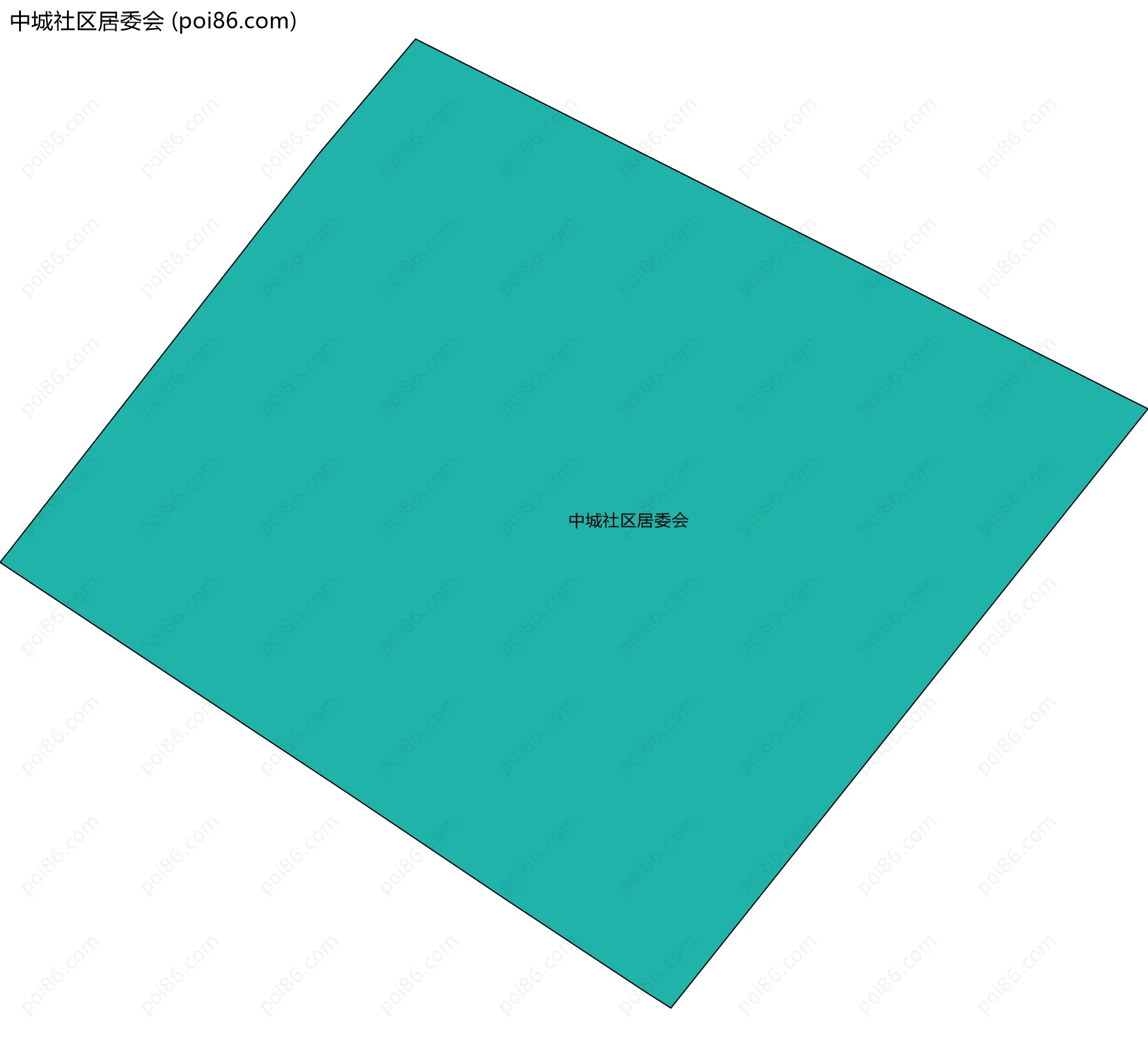 中城社区居委会边界地图