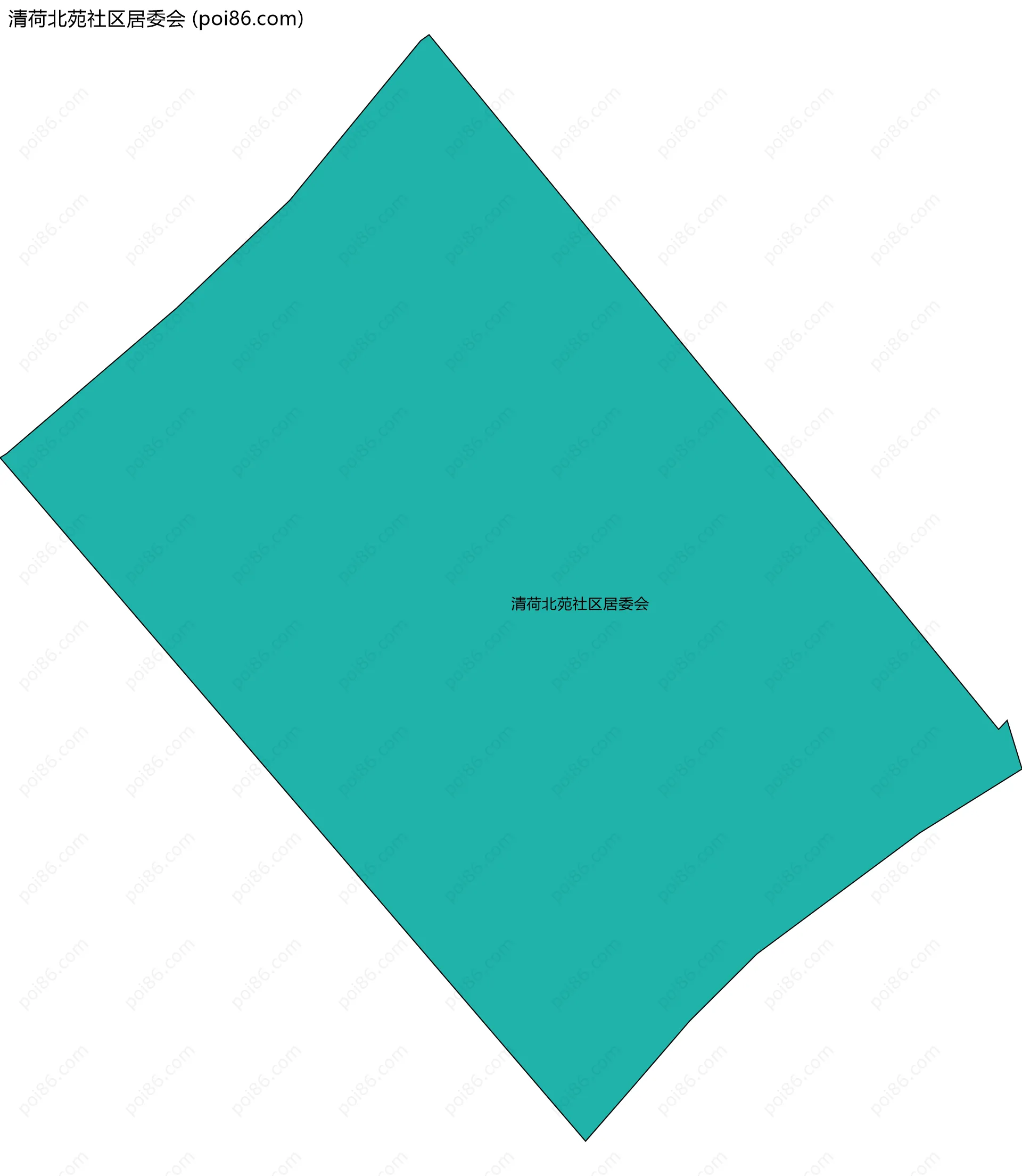 清荷北苑社区居委会边界地图