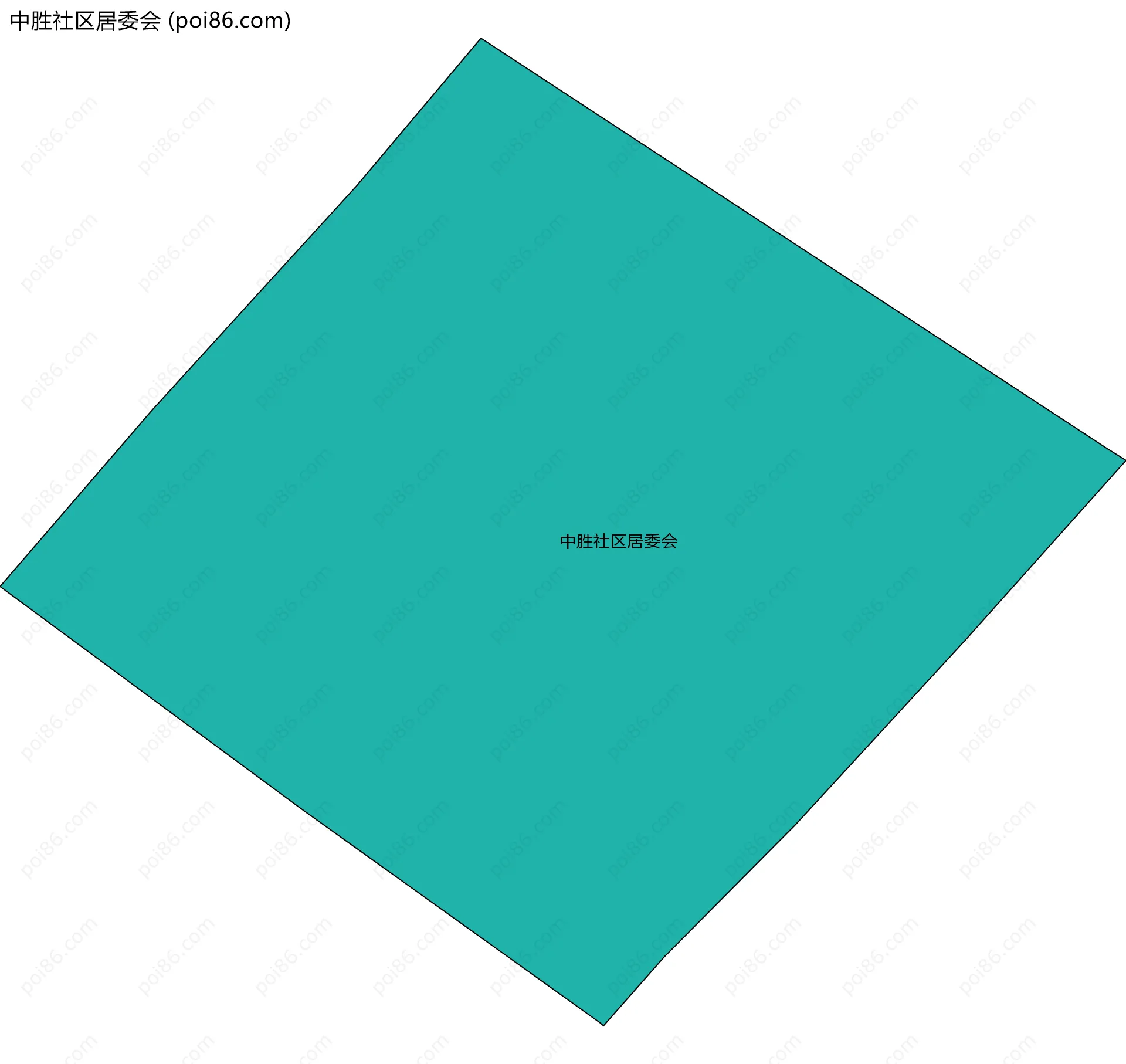中胜社区居委会边界地图