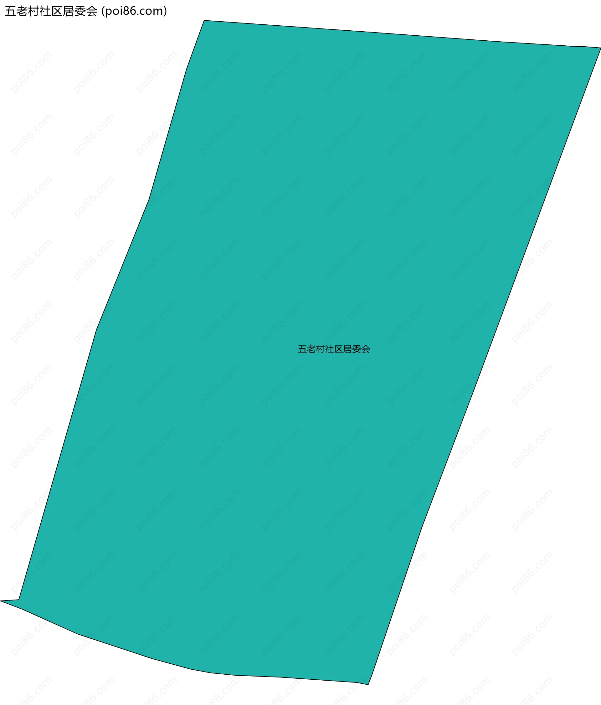 五老村社区居委会边界地图