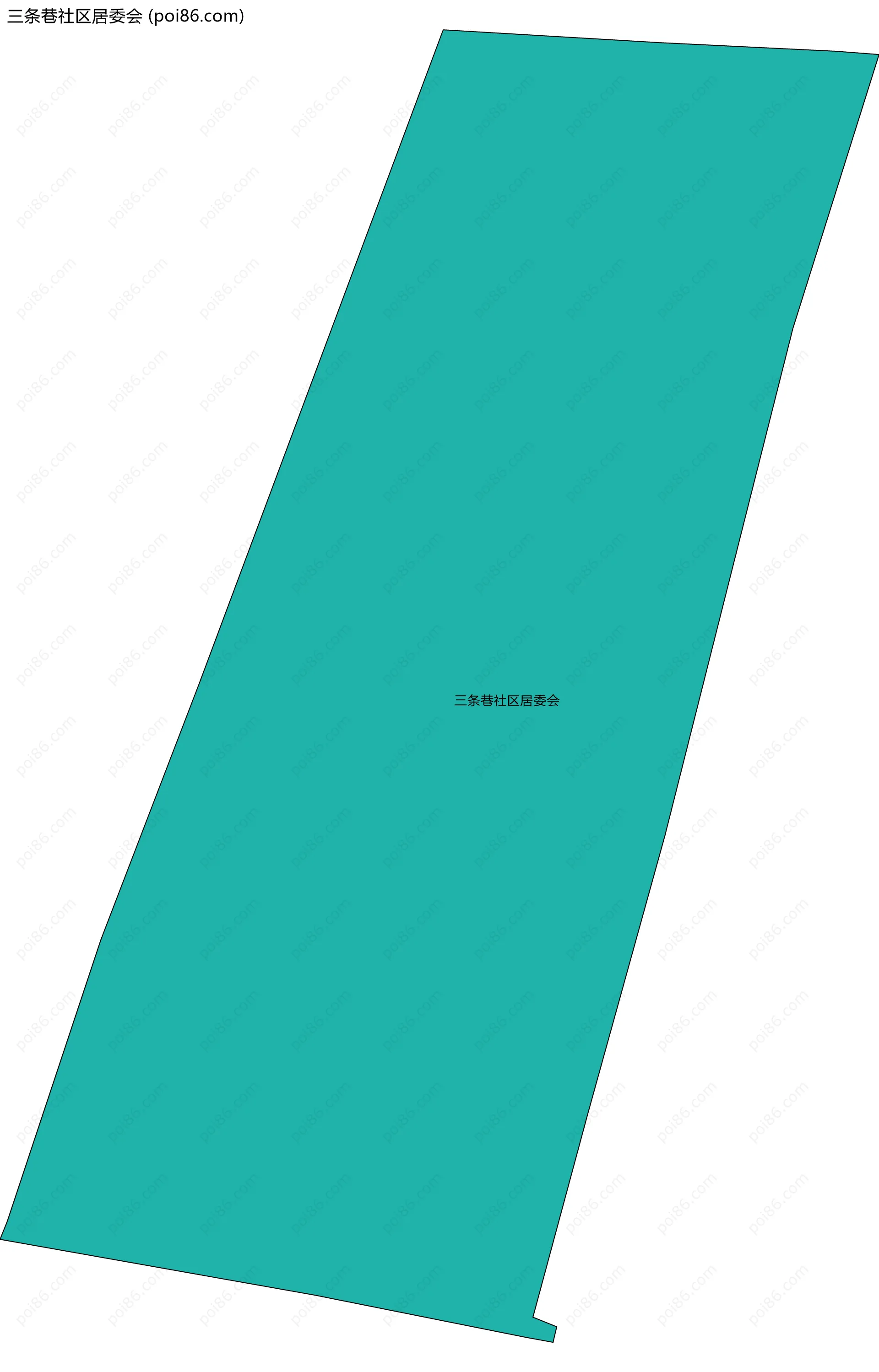 三条巷社区居委会边界地图